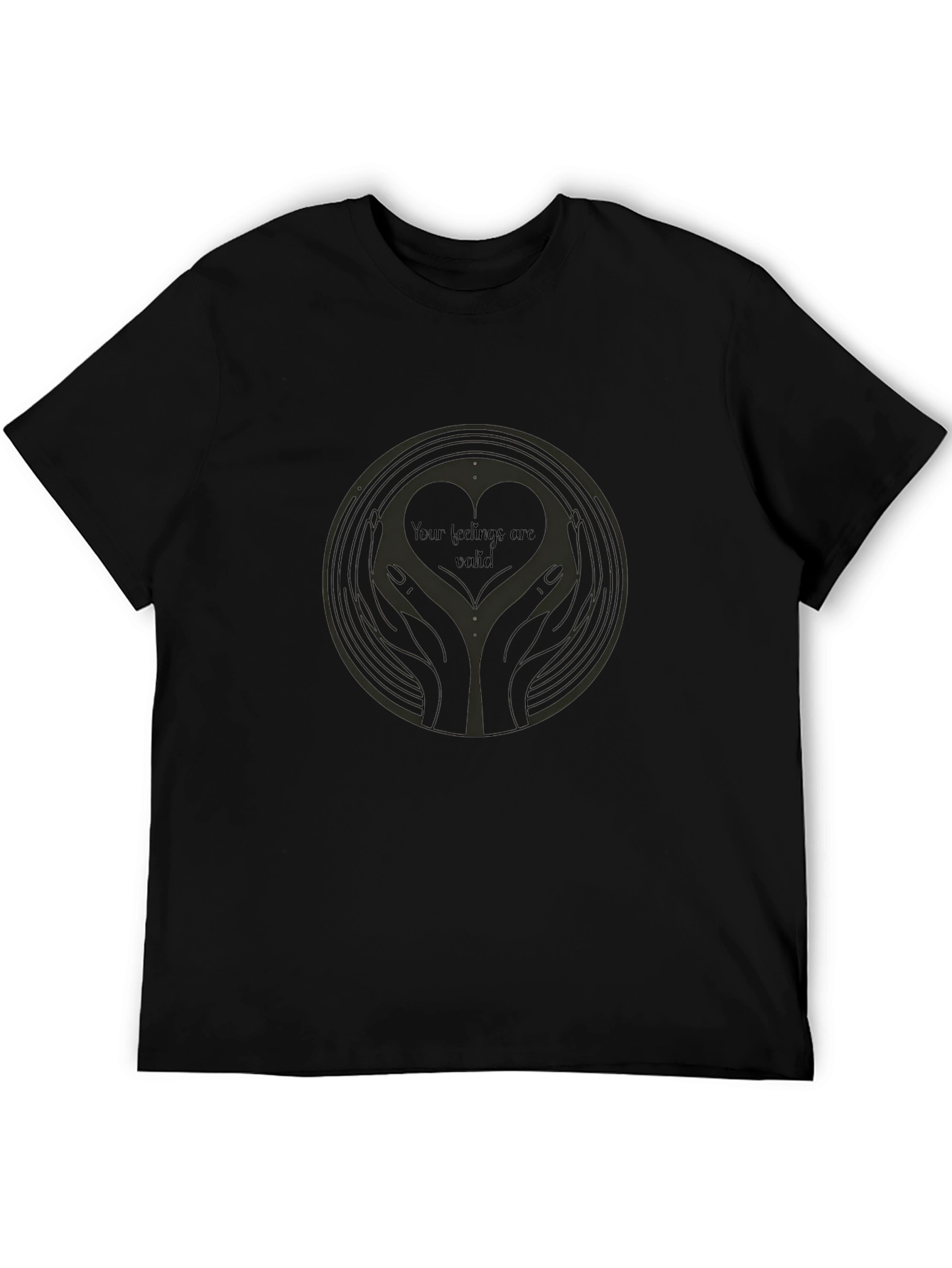 Heart Hands Graphic Tee - Your Feelings Are Valid