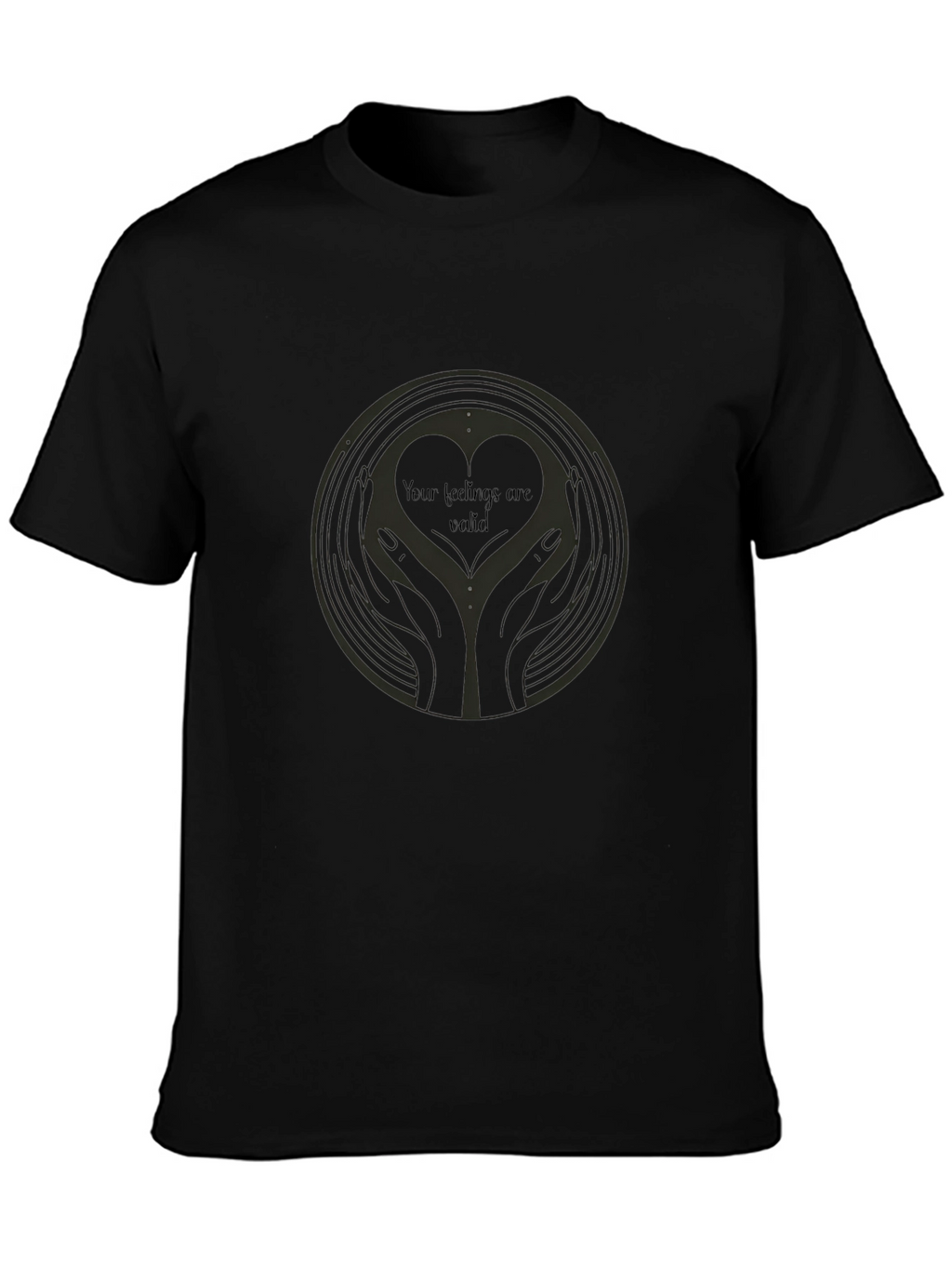 Heart Hands Graphic Tee - Your Feelings Are Valid