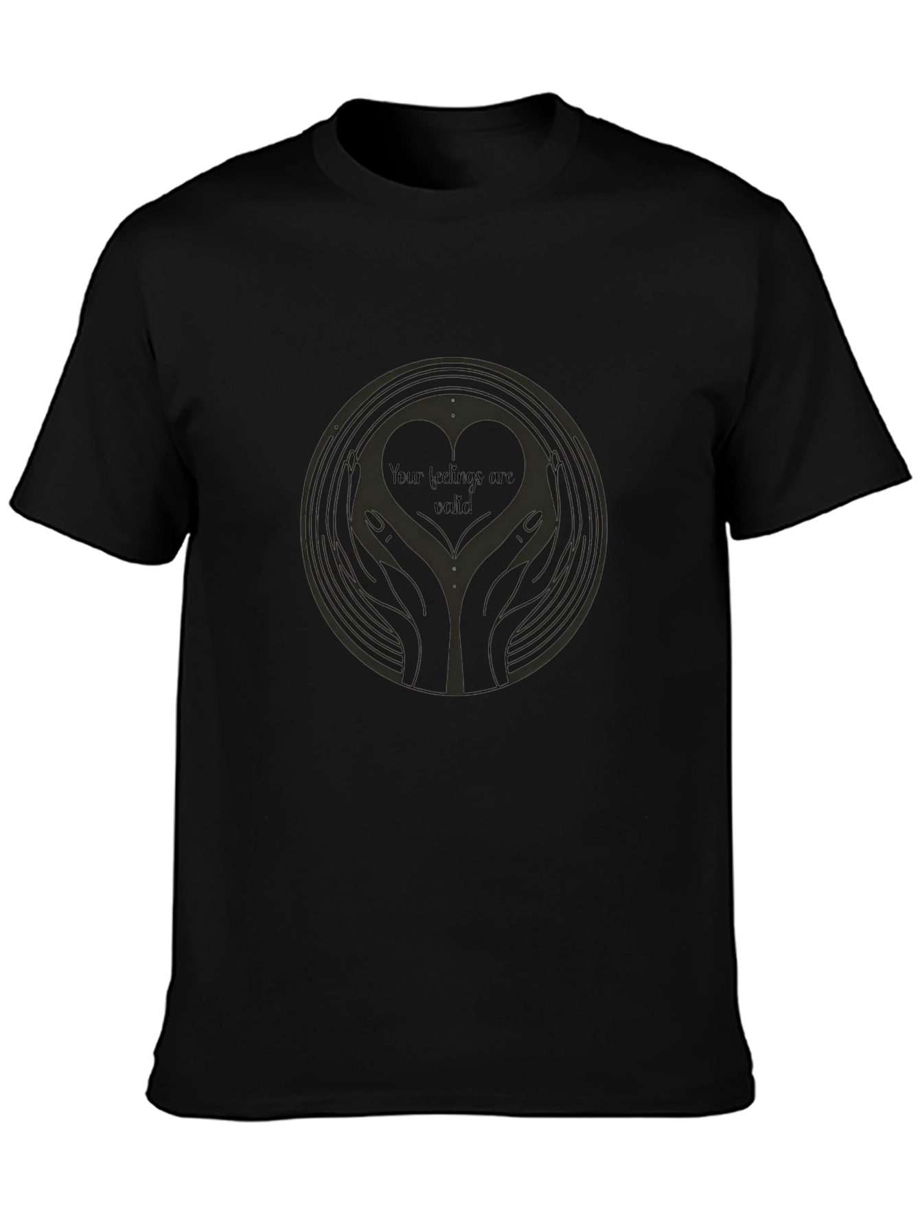 Heart Hands Graphic Tee - Your Feelings Are Valid