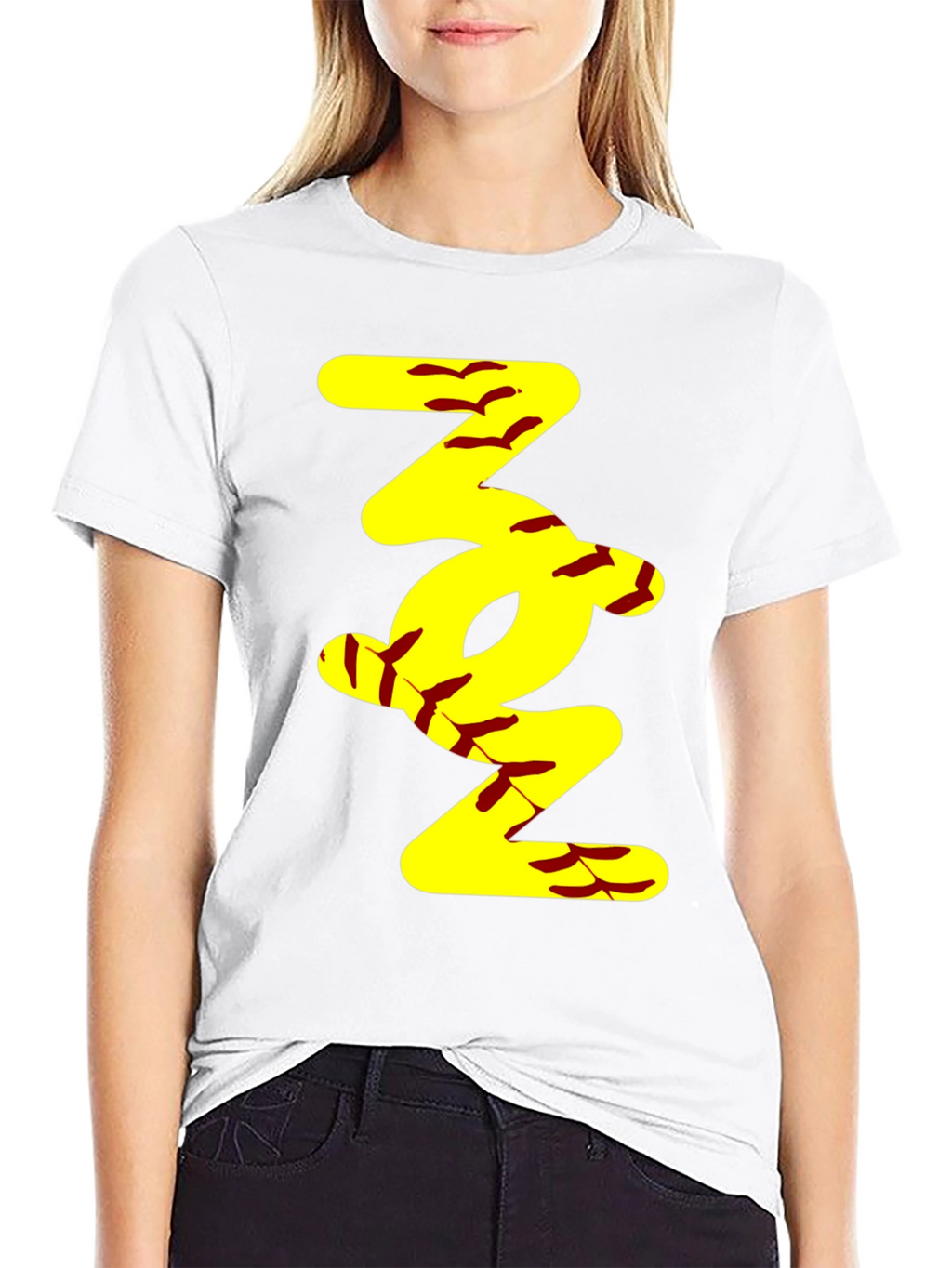 Softball Stitch T-Shirt - Unique Sports Design