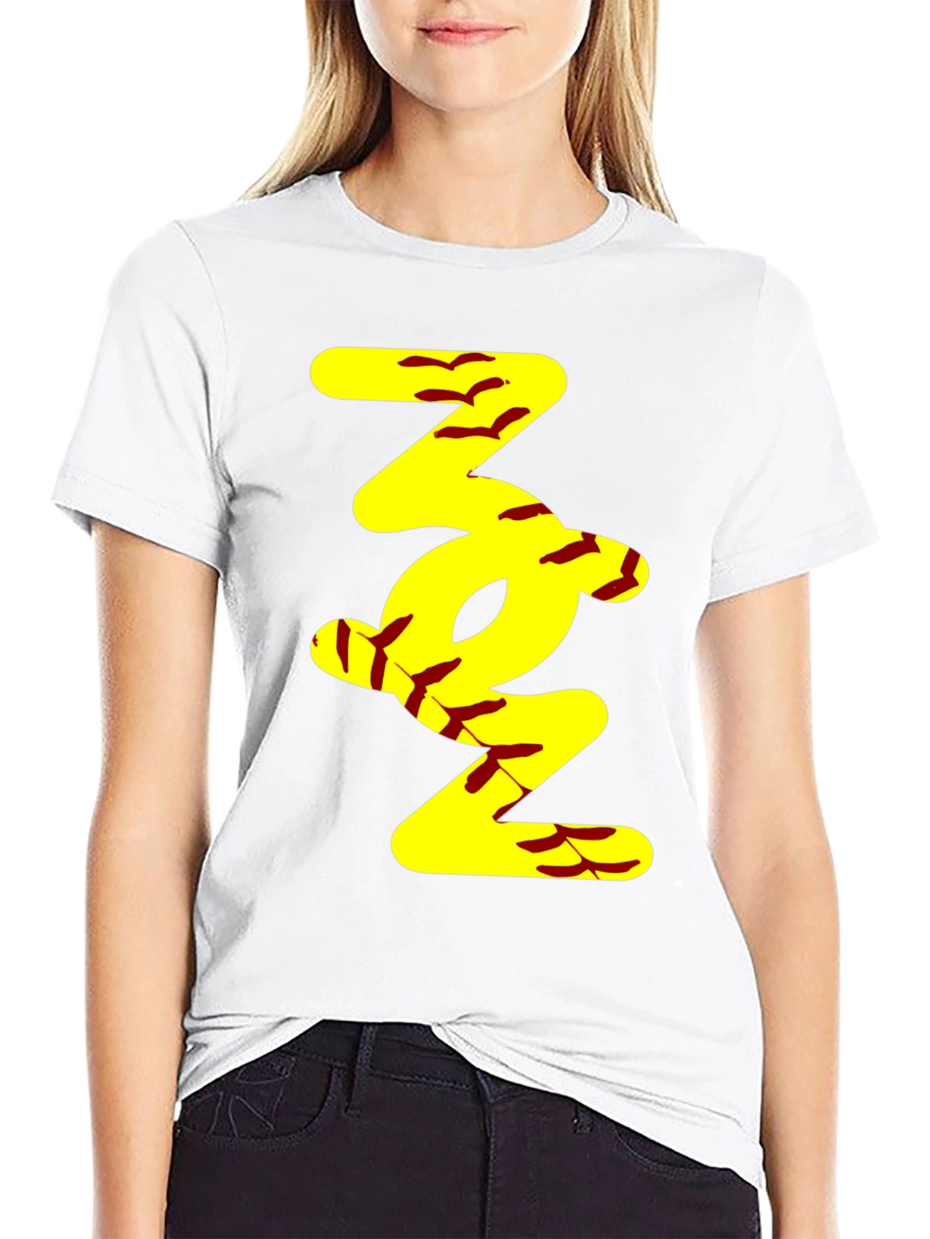 Softball Stitch T-Shirt - Unique Sports Design