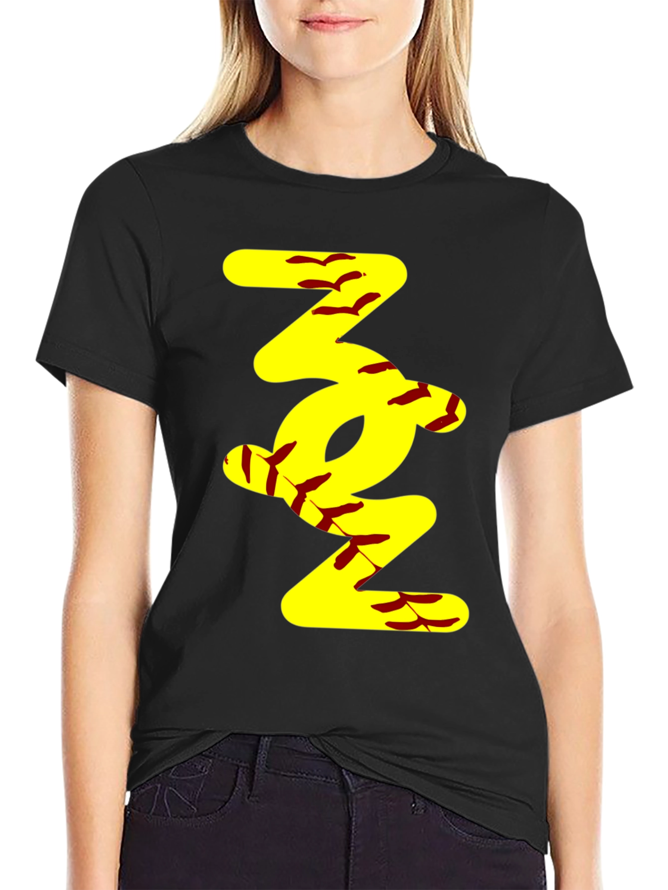 Softball Stitch T-Shirt - Unique Sports Design