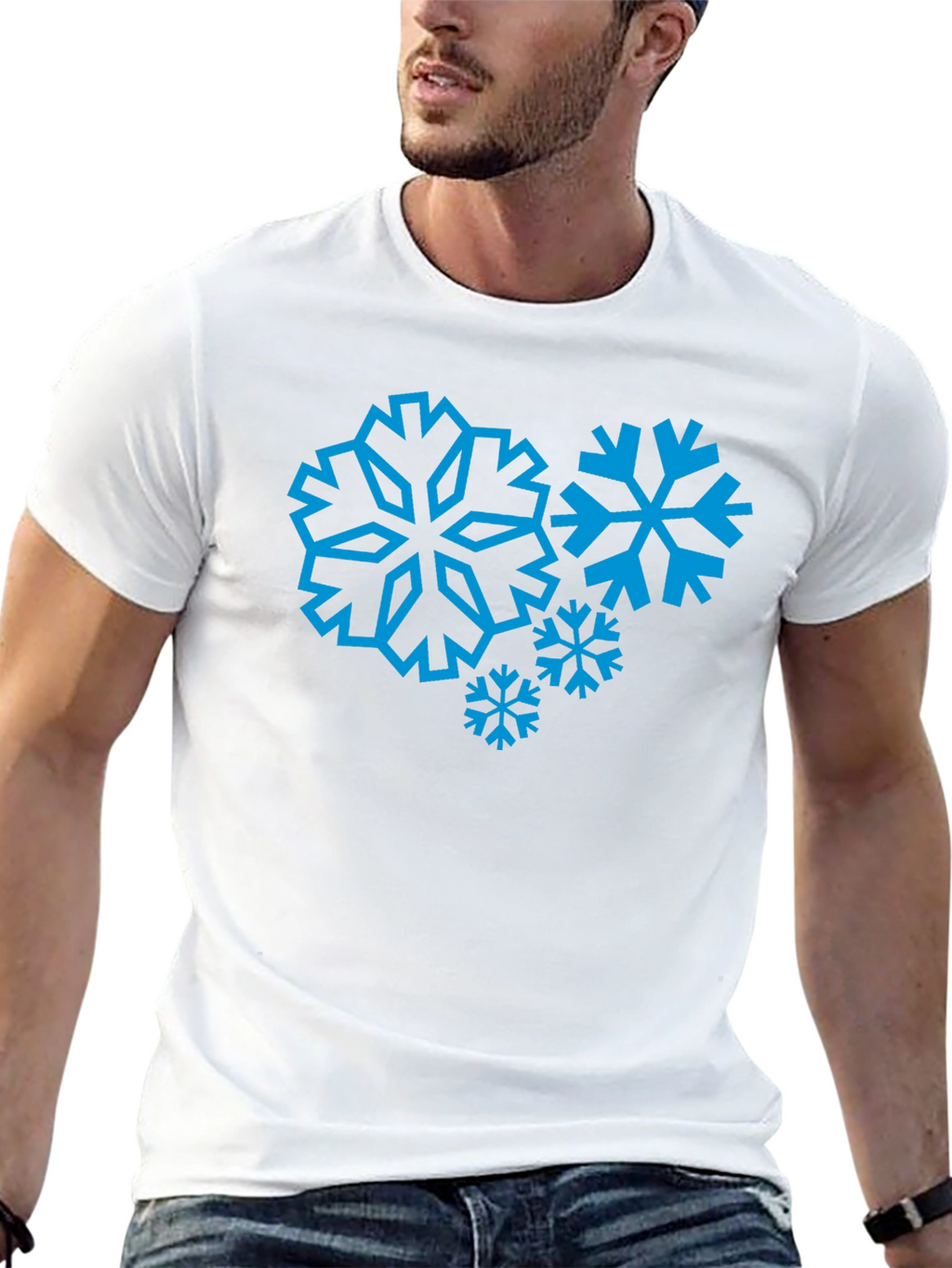Snowflake Graphic Tee - Winter Holiday Style