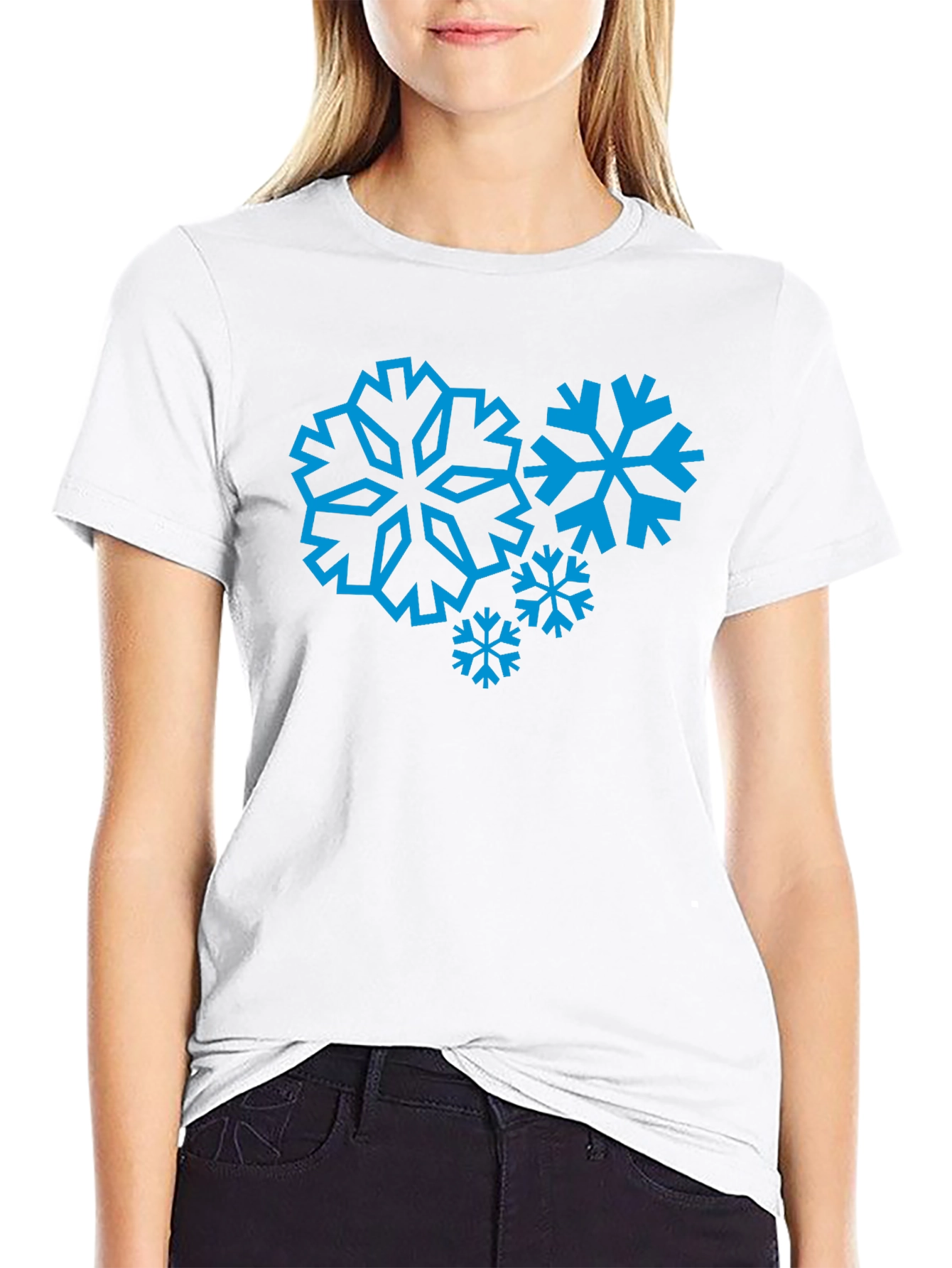 Snowflake Graphic Tee - Winter Holiday Style