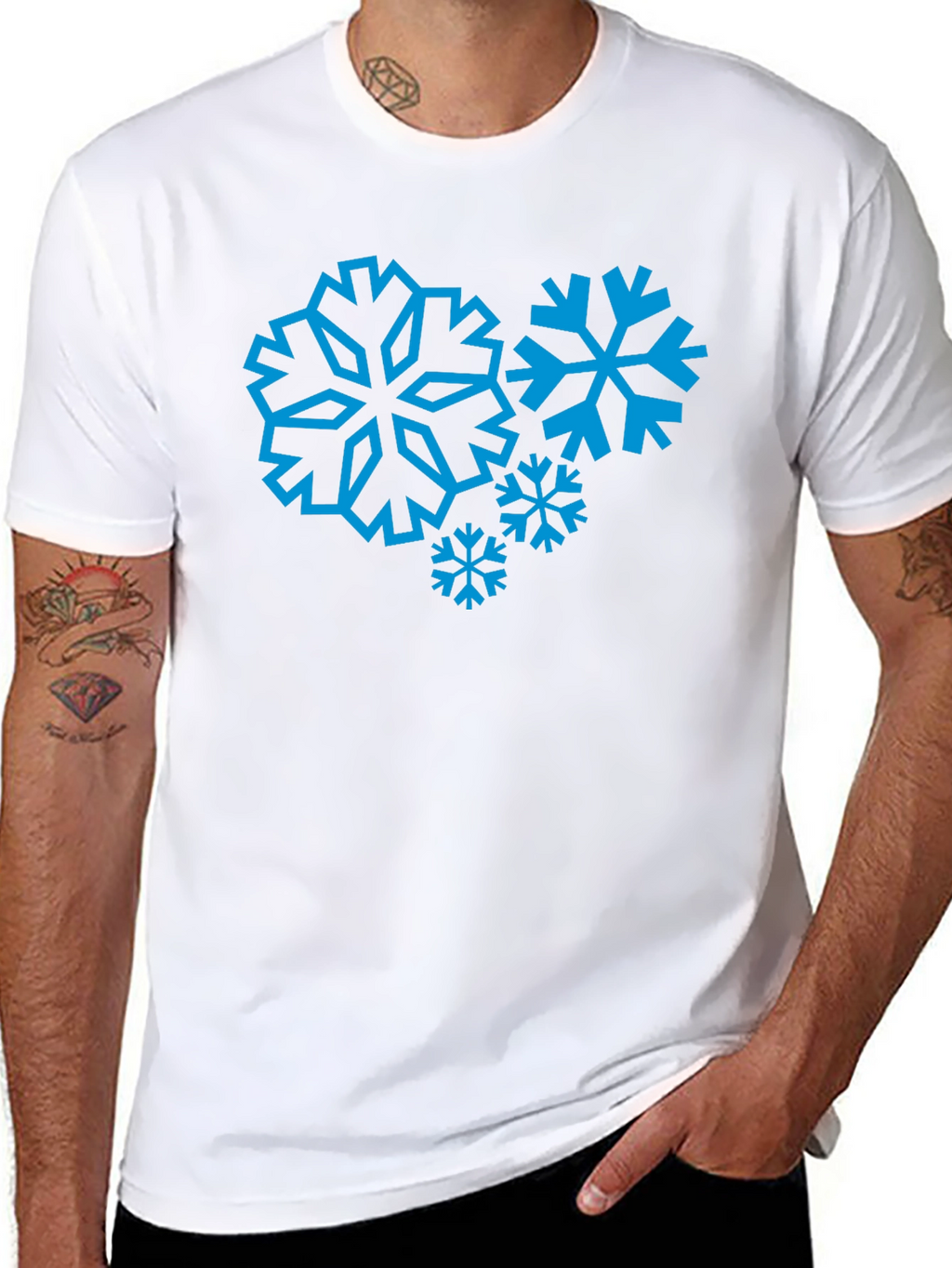 Snowflake Graphic Tee - Winter Holiday Style