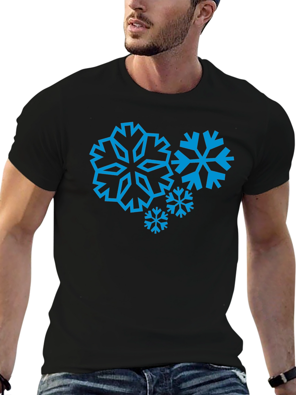 Snowflake Graphic Tee - Winter Holiday Style