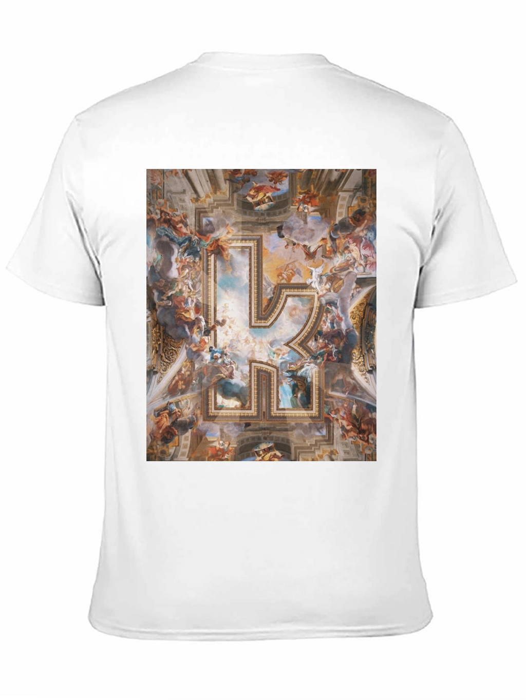 Renaissance Art R Initial Black T-Shirt