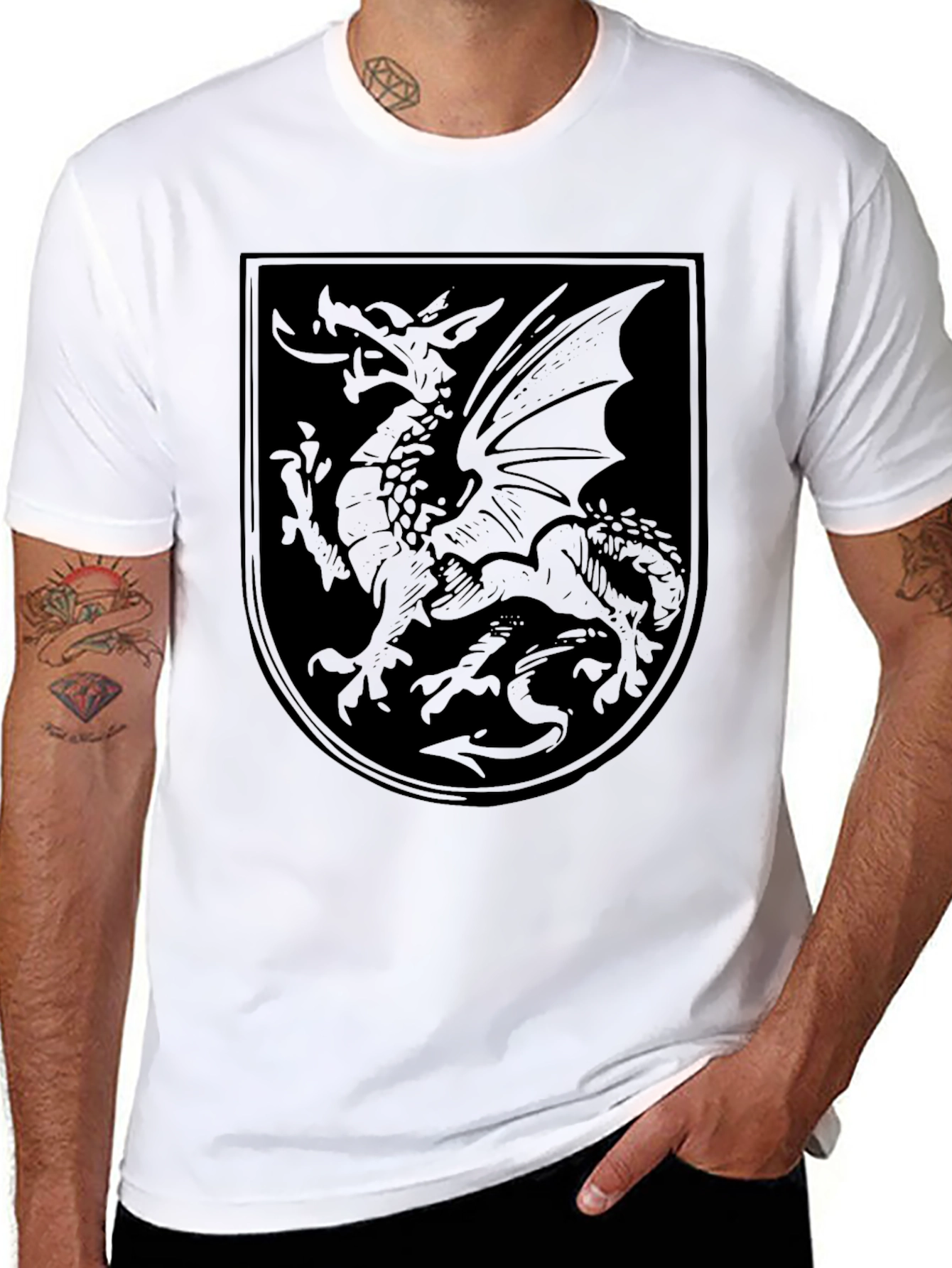 Dragon Crest Black T-Shirt