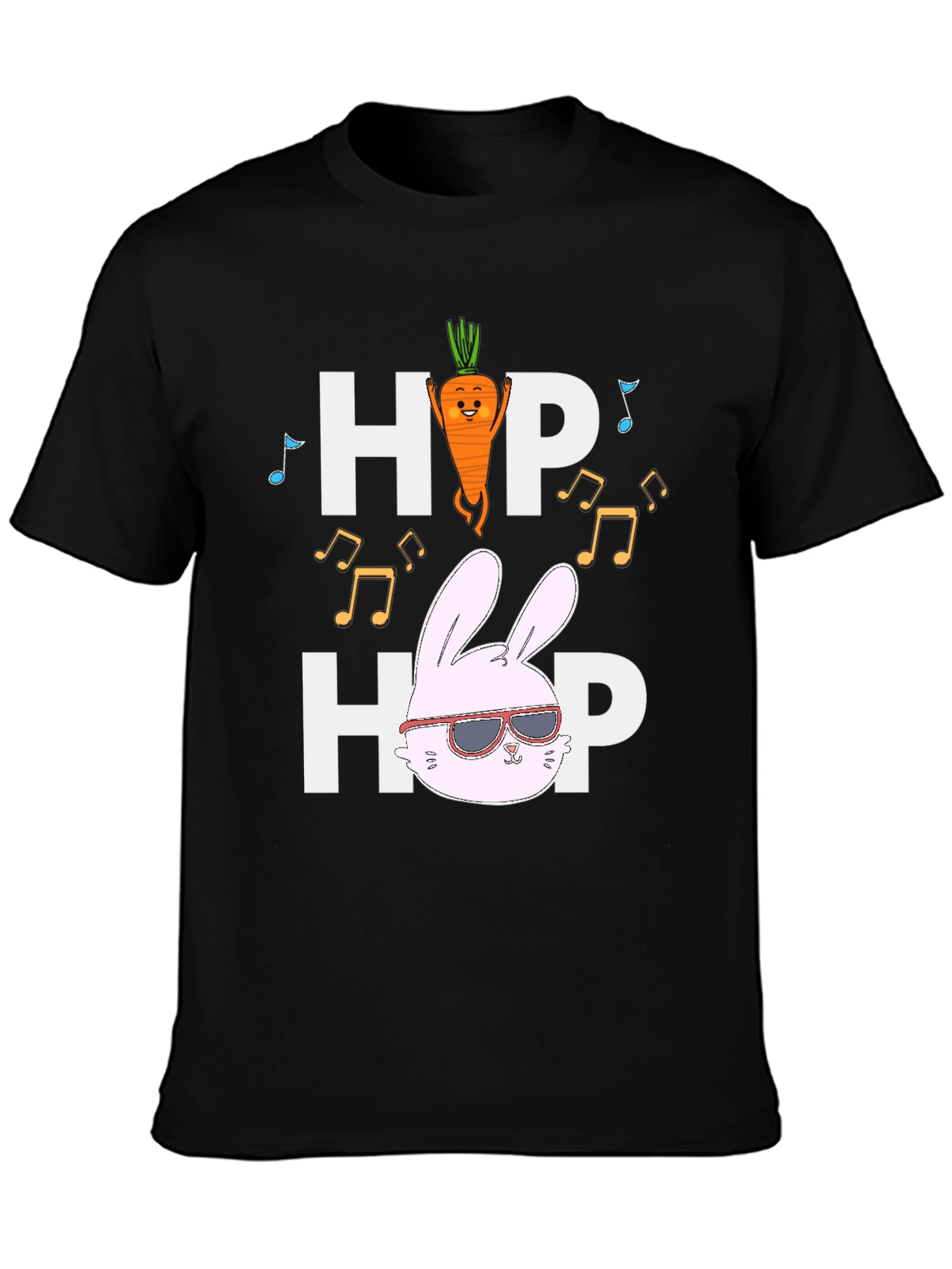 Hip Hop Bunny T-Shirt - Easter Carrot Cool Rabbit Tee