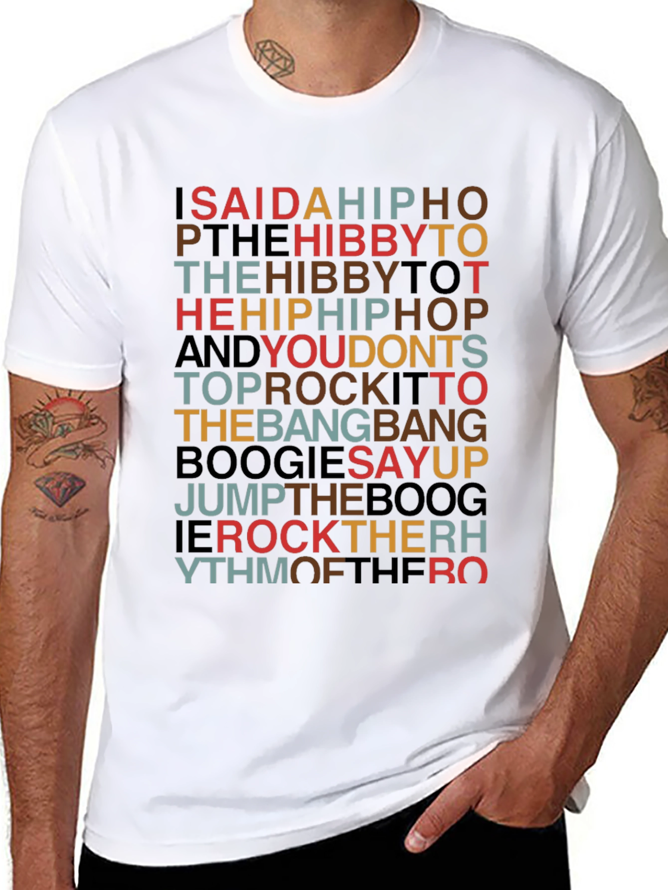 Hip Hop Rhyme Retro Graphic Tee