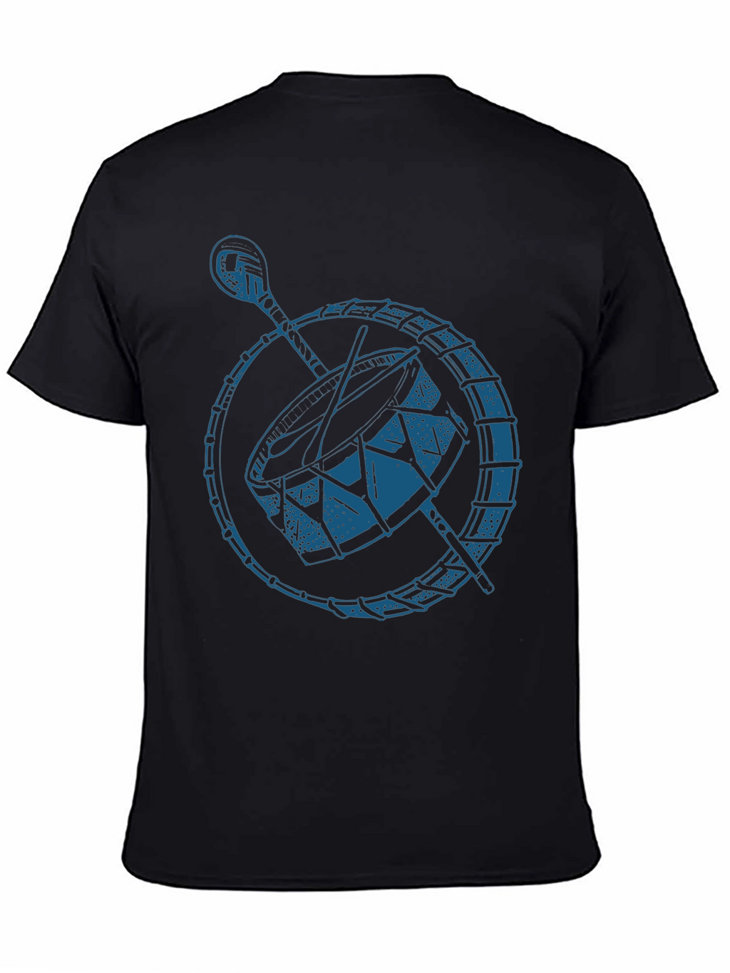 Drum Graphic Black T-Shirt