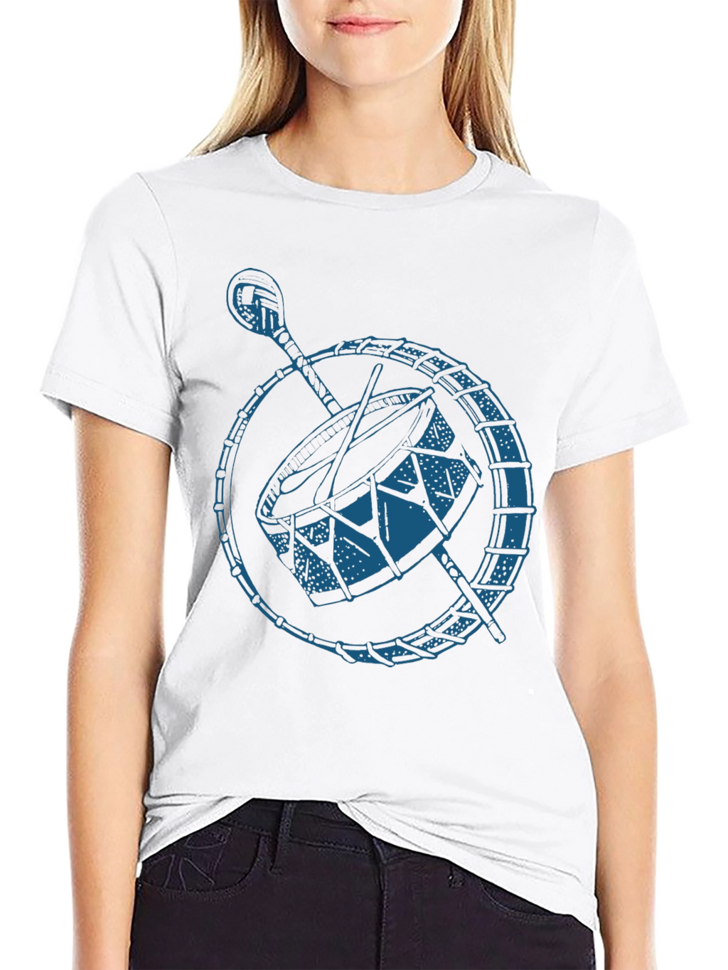 Drum Graphic Black T-Shirt