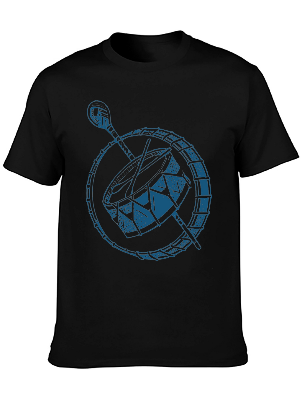 Drum Graphic Black T-Shirt