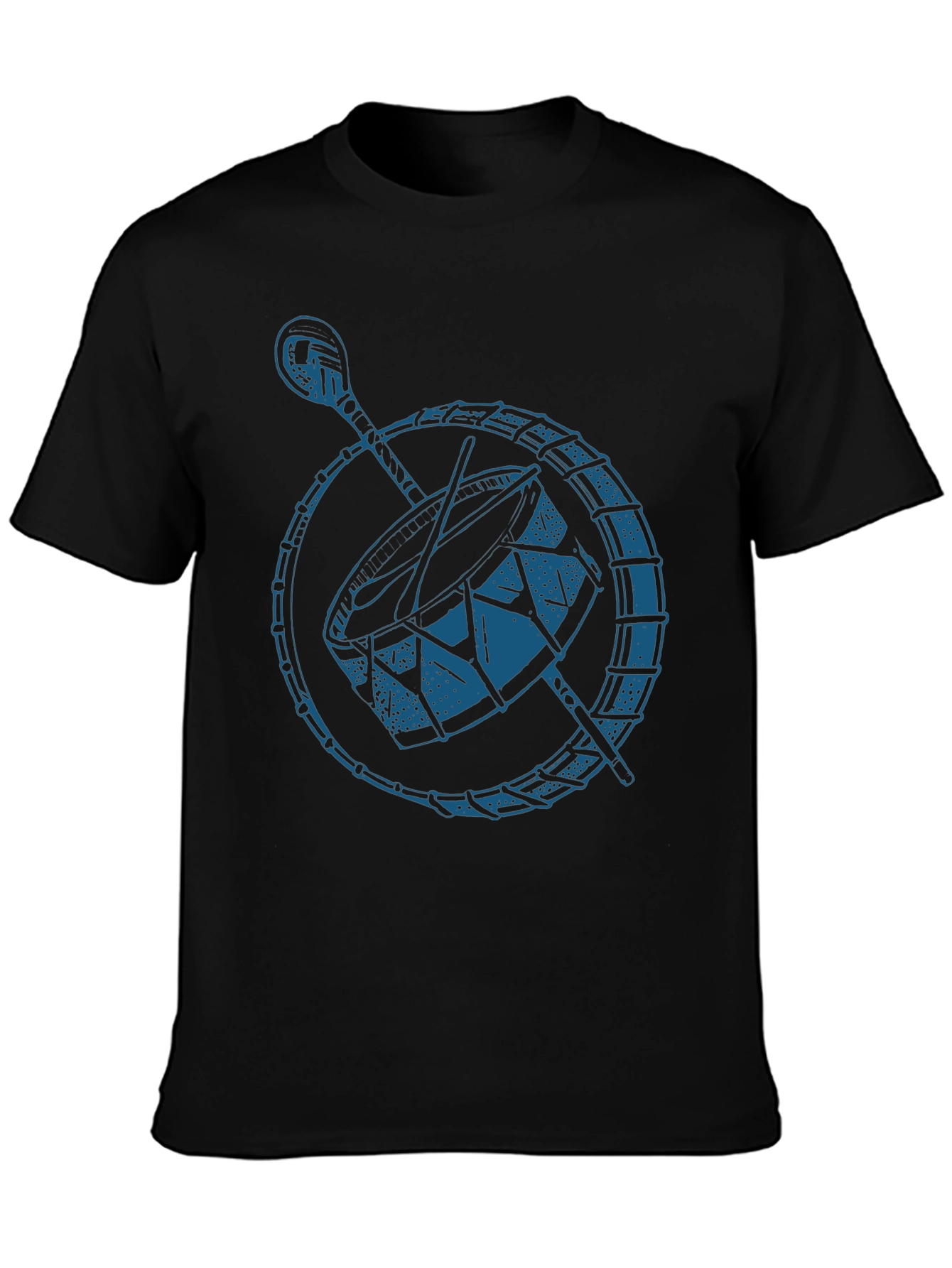 Drum Graphic Black T-Shirt