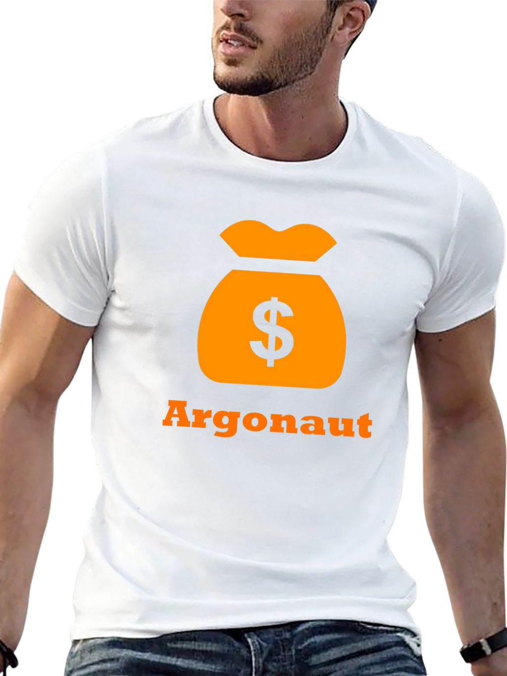 Argonaut Money Bag Black T-Shirt