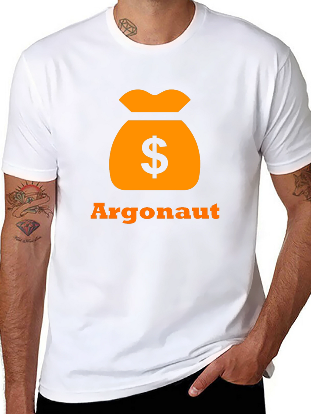 Argonaut Money Bag Black T-Shirt