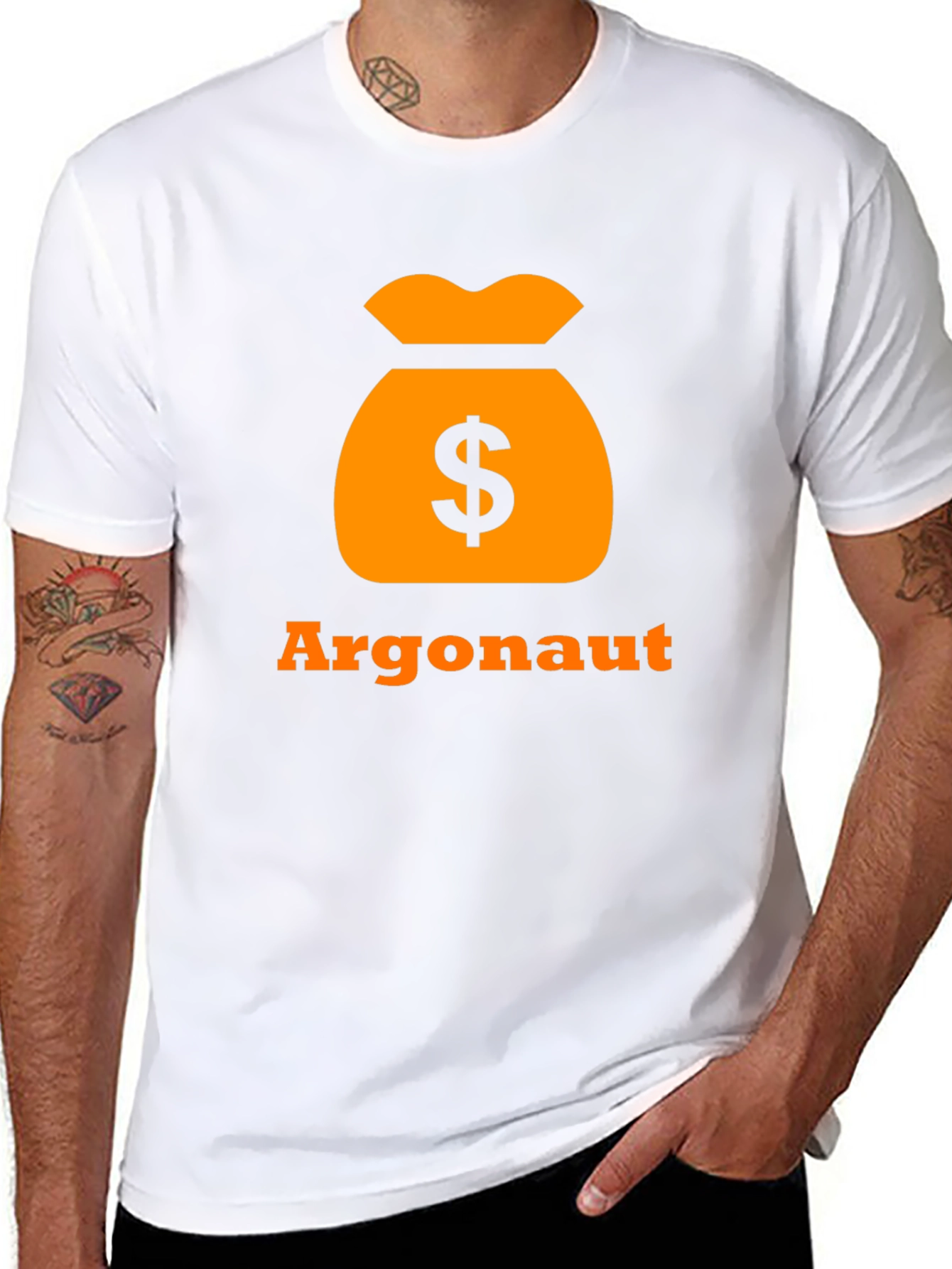Argonaut Money Bag Black T-Shirt