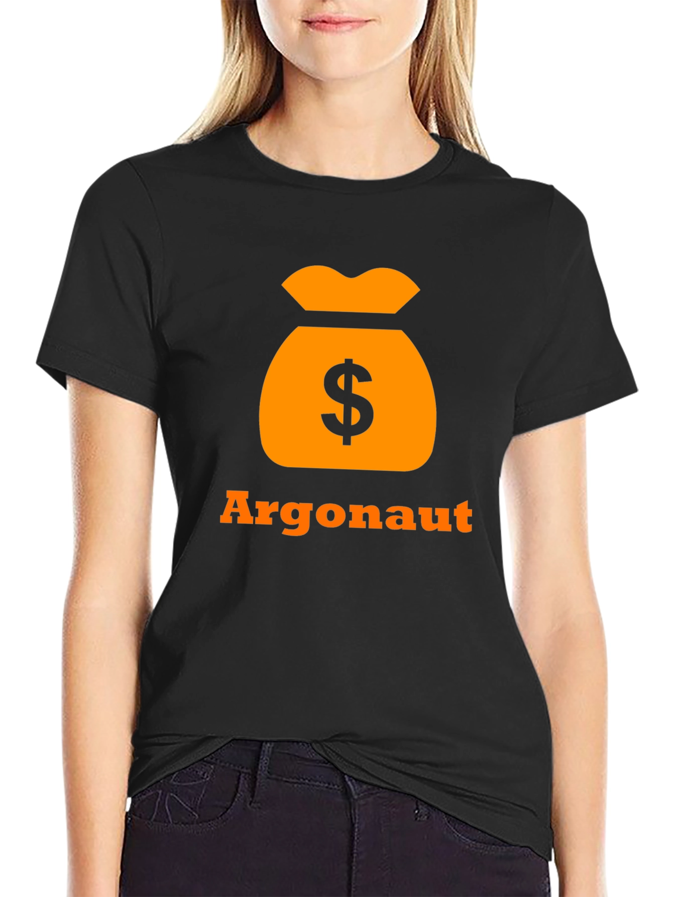 Argonaut Money Bag Black T-Shirt