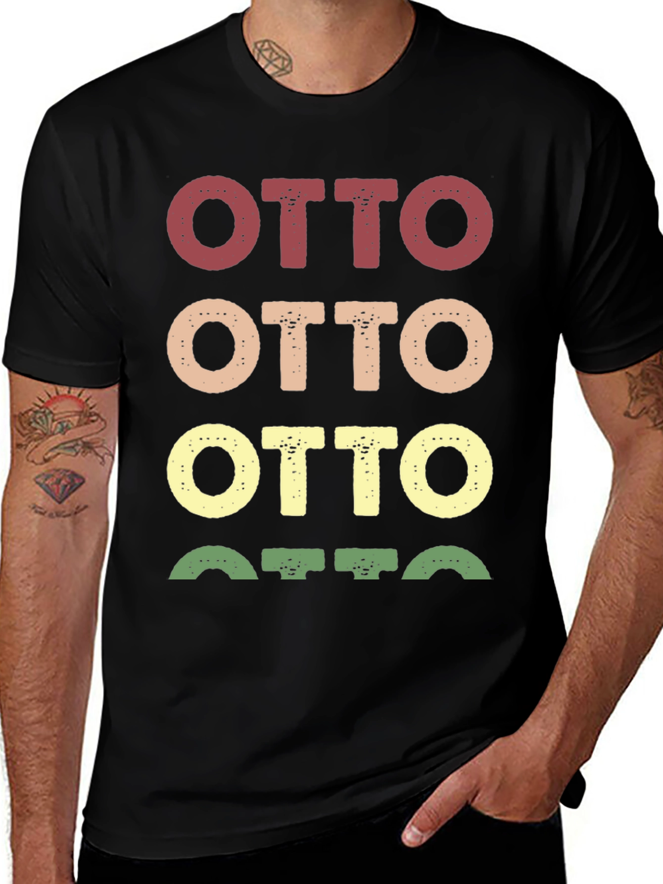 Retro Style Otto Graphic T-Shirt