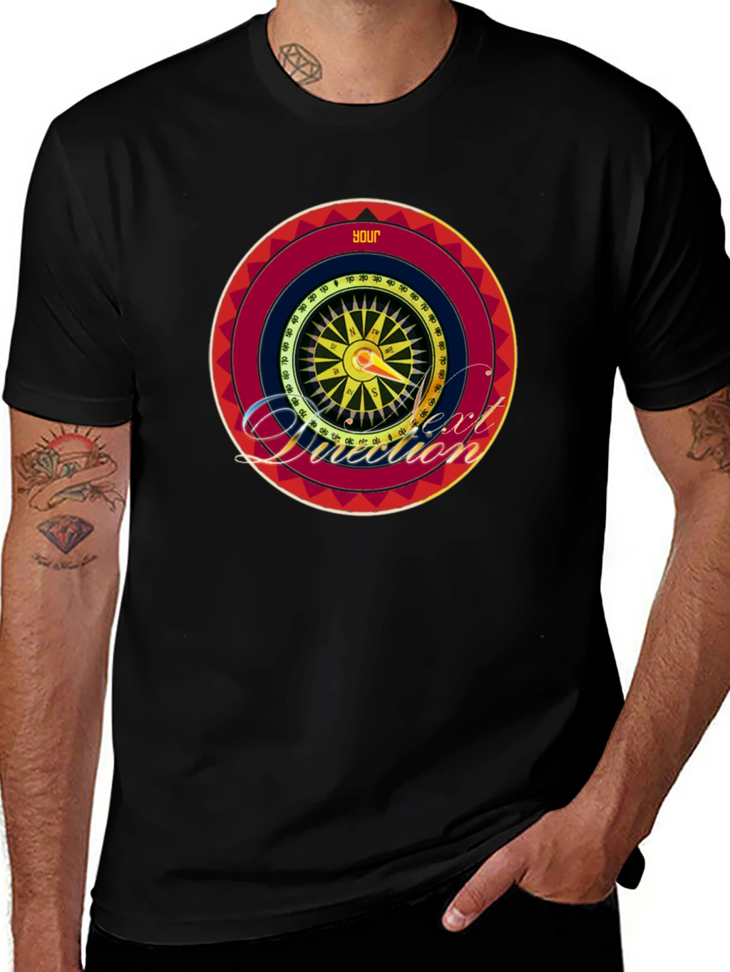 Your Next Direction Compass Graphic T-Shirt