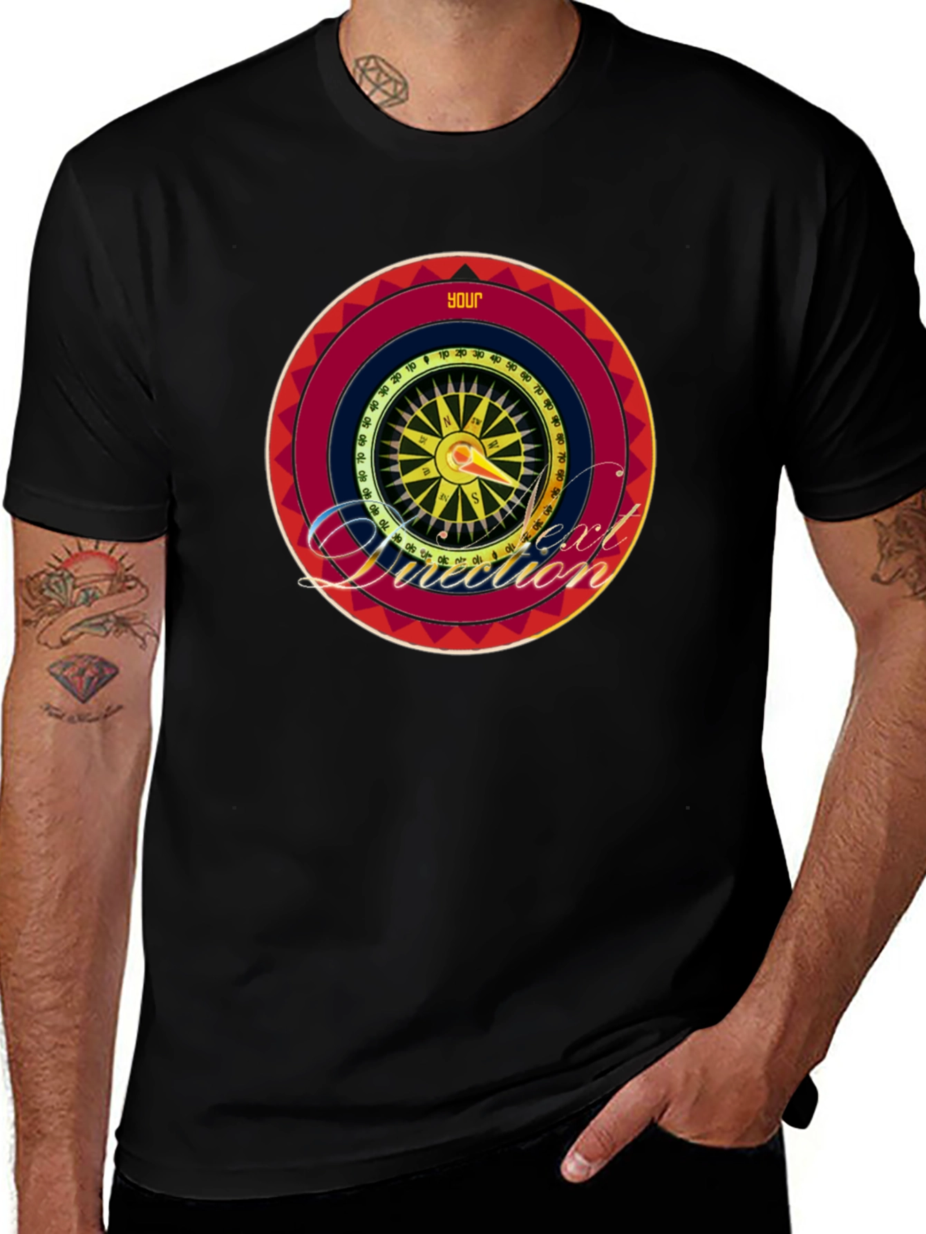 Your Next Direction Compass Graphic T-Shirt