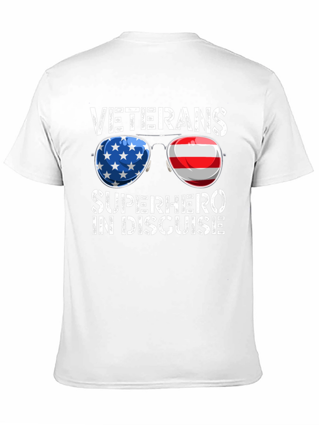 Veterans Superhero T-Shirt Patriotic Design