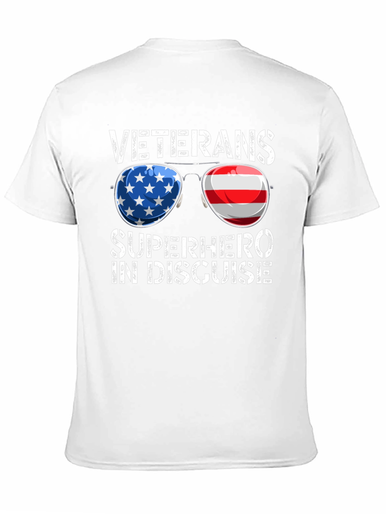 Veterans Superhero T-Shirt Patriotic Design