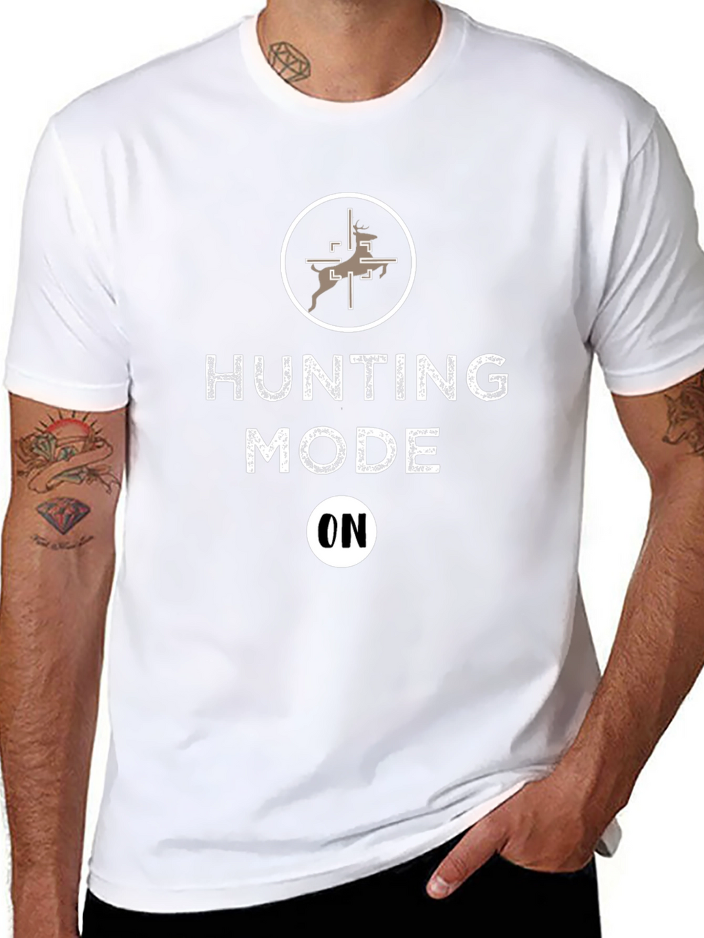 Hunting Mode On Graphic T-Shirt for Men