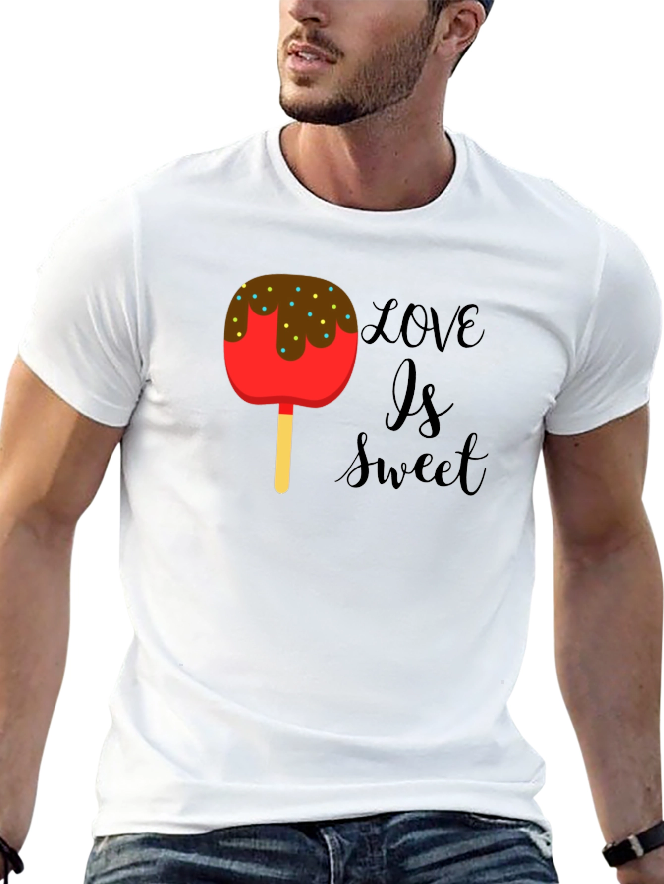 Love Is Sweet T-Shirt - Candy Apple Graphic Tee
