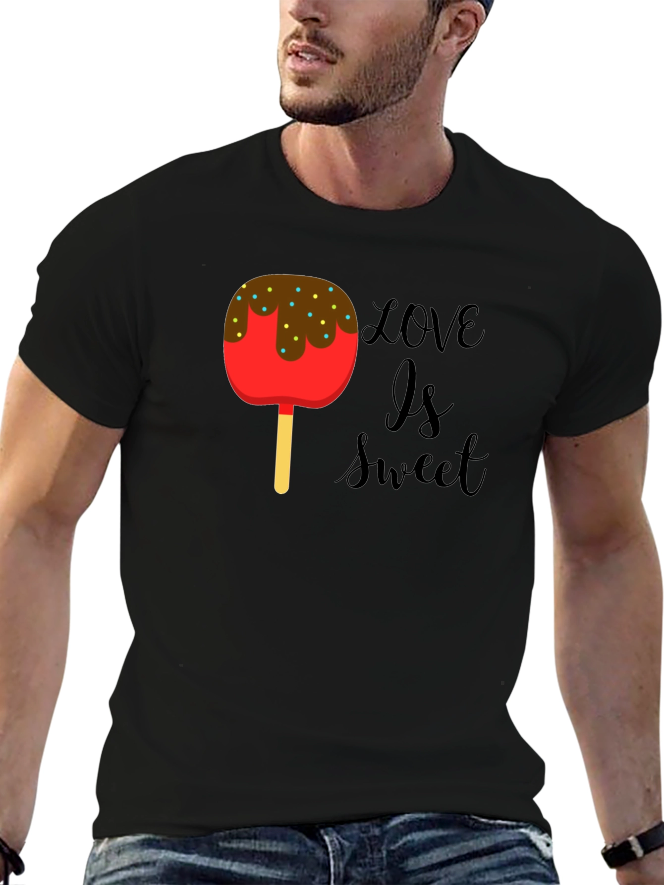 Love Is Sweet T-Shirt - Candy Apple Graphic Tee
