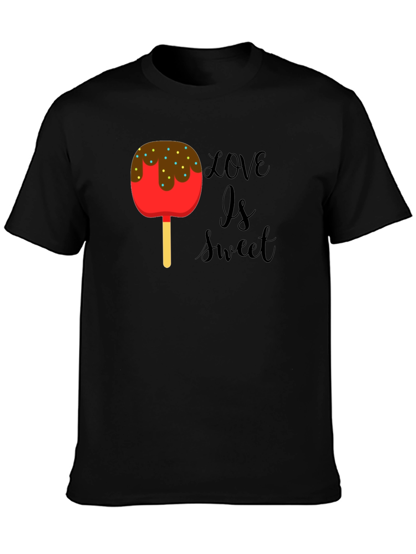 Love Is Sweet T-Shirt - Candy Apple Graphic Tee