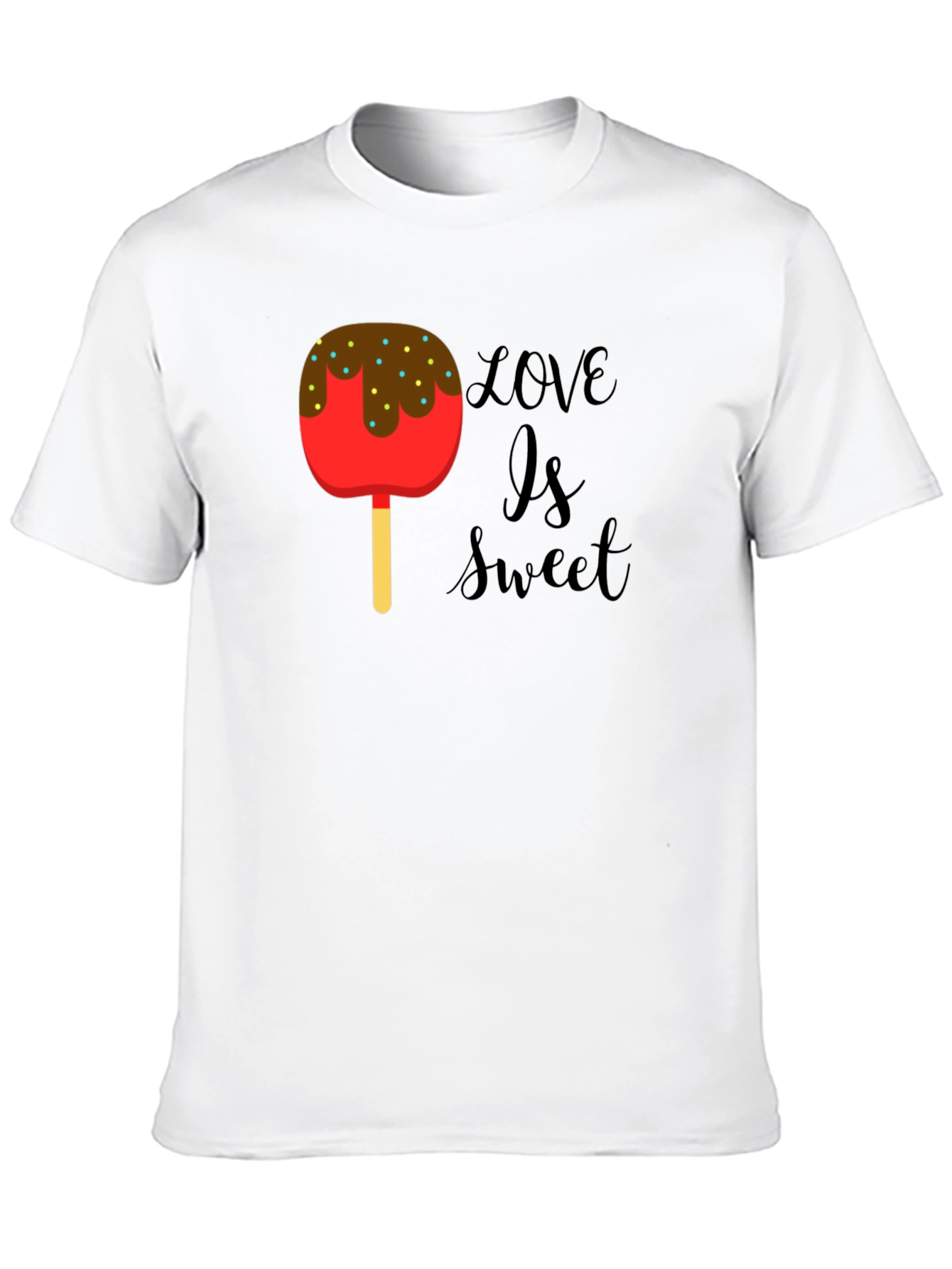 Love Is Sweet T-Shirt - Candy Apple Graphic Tee