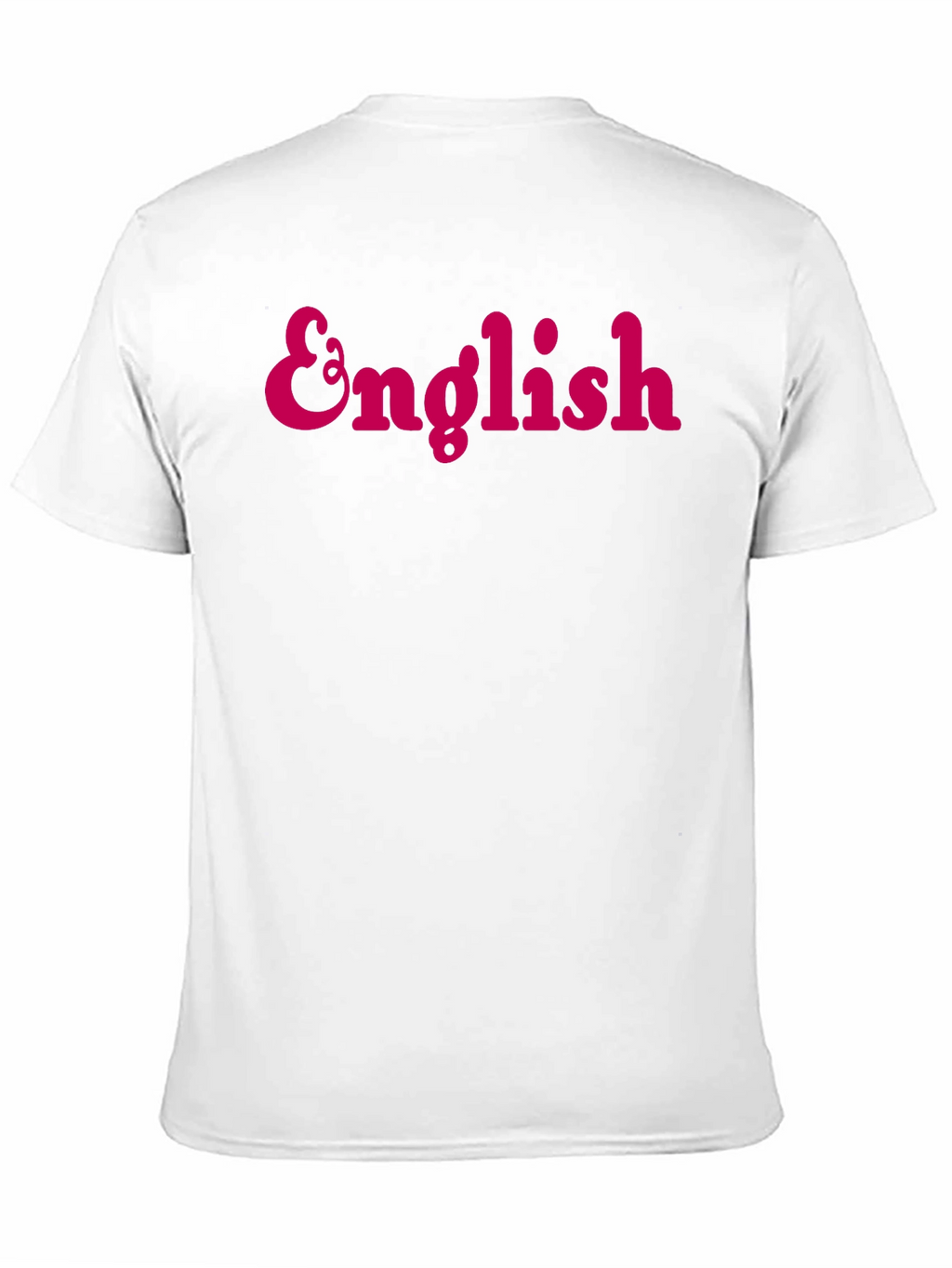 English Text Black T-Shirt