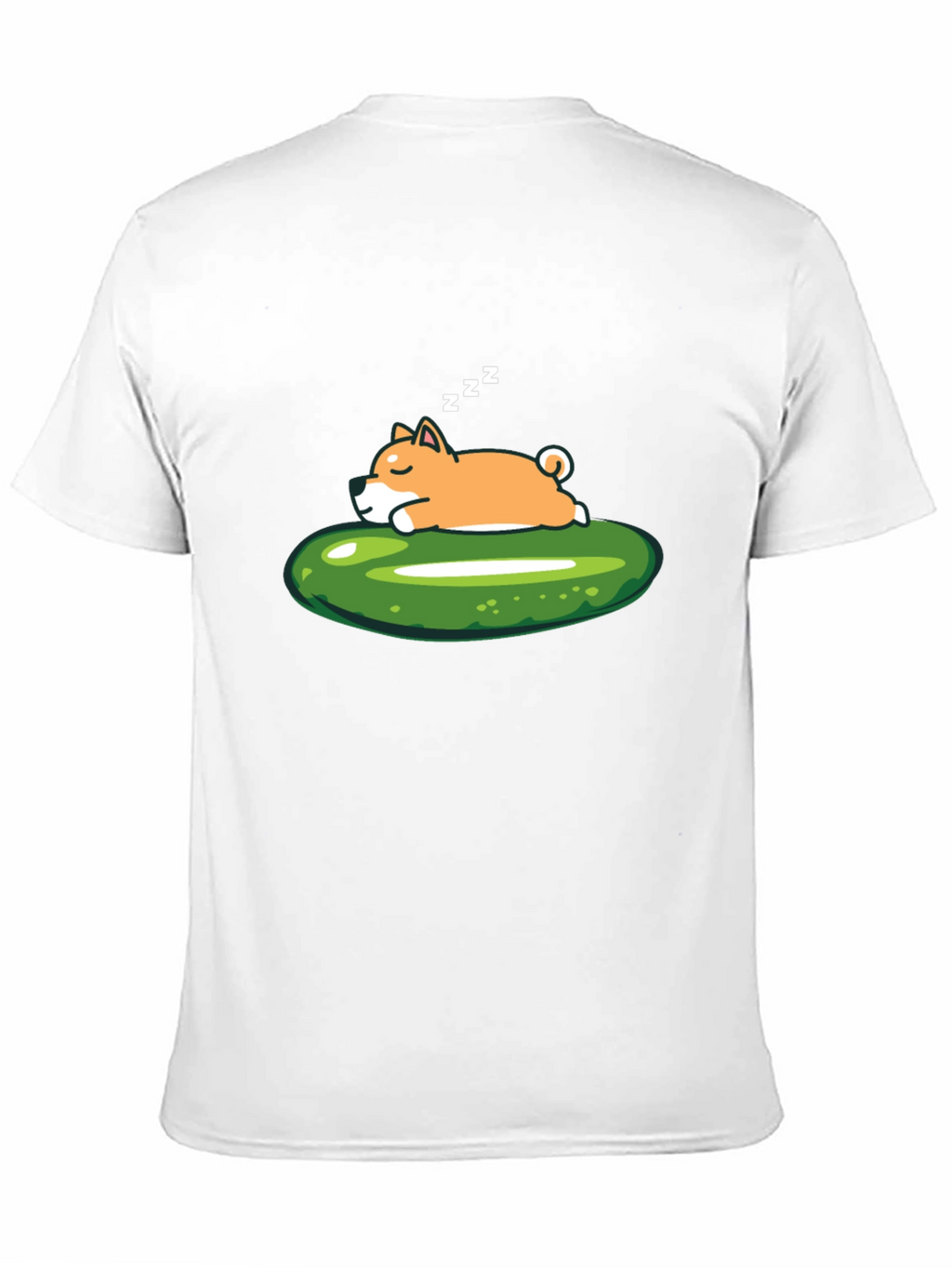 Sleeping Shiba Inu on Pickle T-Shirt