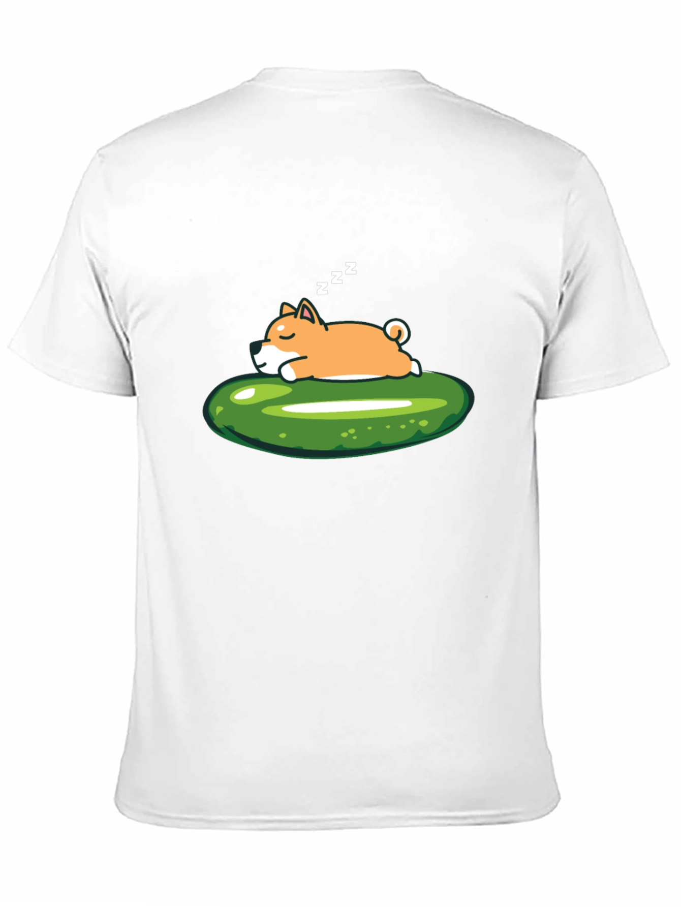 Sleeping Shiba Inu on Pickle T-Shirt