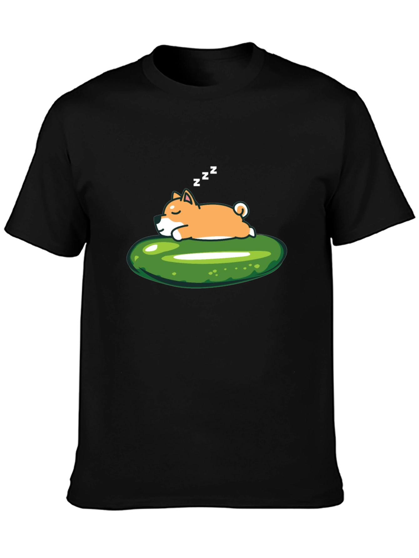 Sleeping Shiba Inu on Pickle T-Shirt