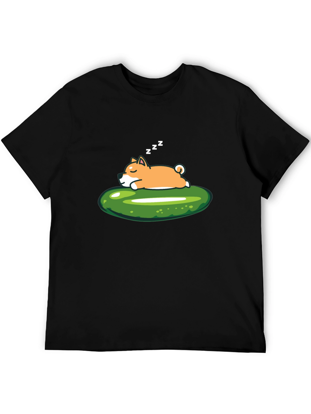 Sleeping Shiba Inu on Pickle T-Shirt