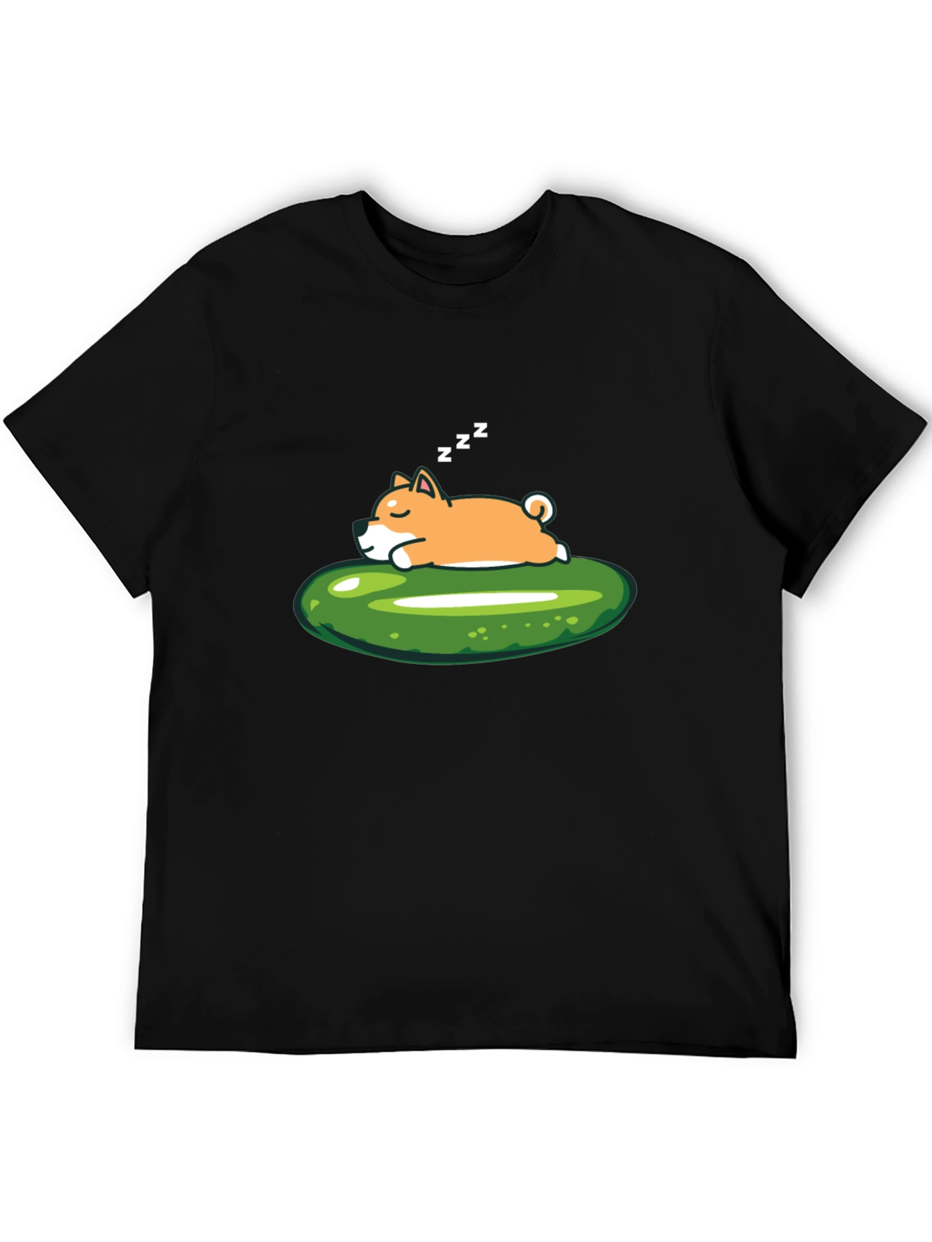 Sleeping Shiba Inu on Pickle T-Shirt
