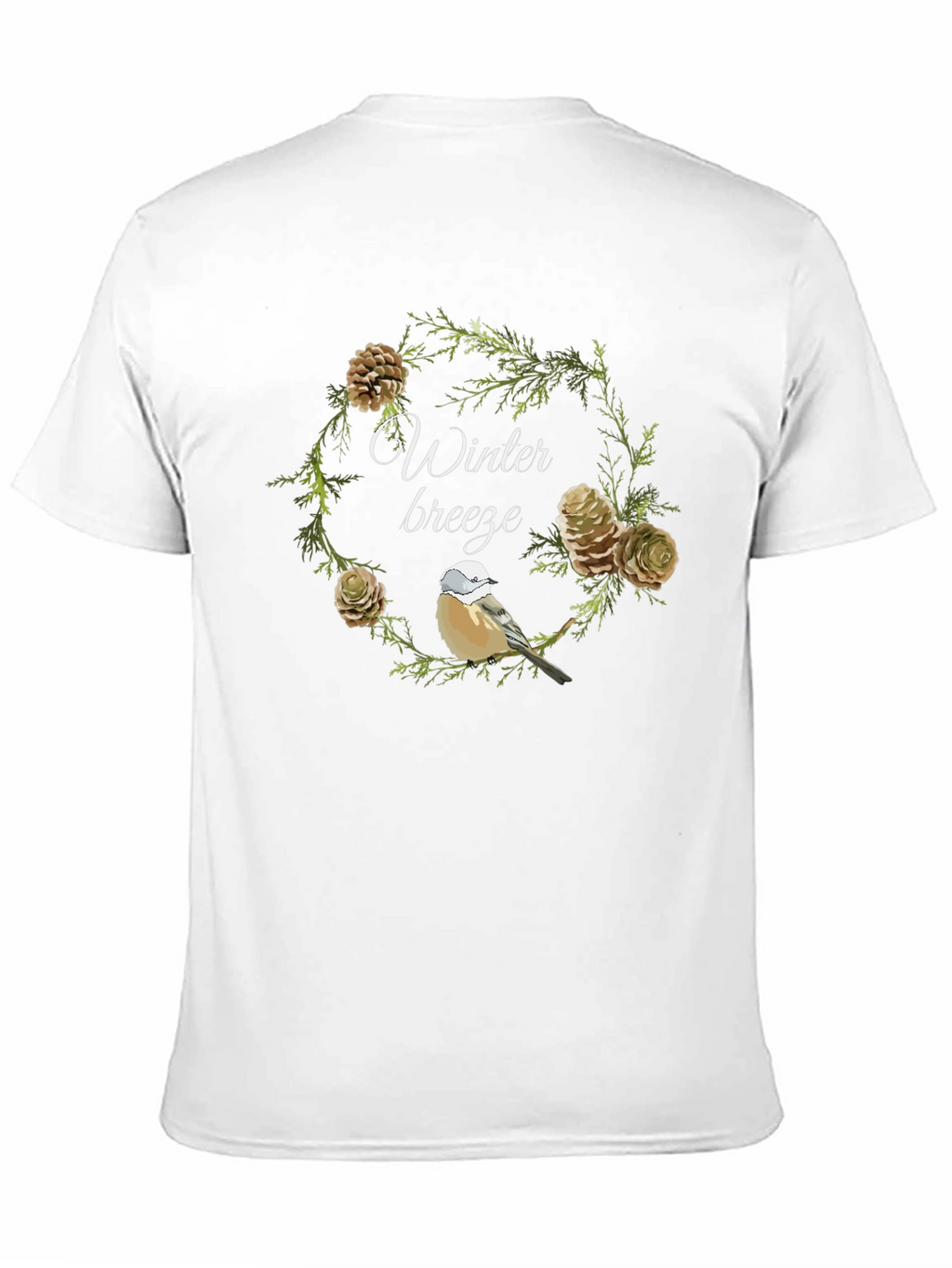 Winter Breeze Bird & Pine T-Shirt
