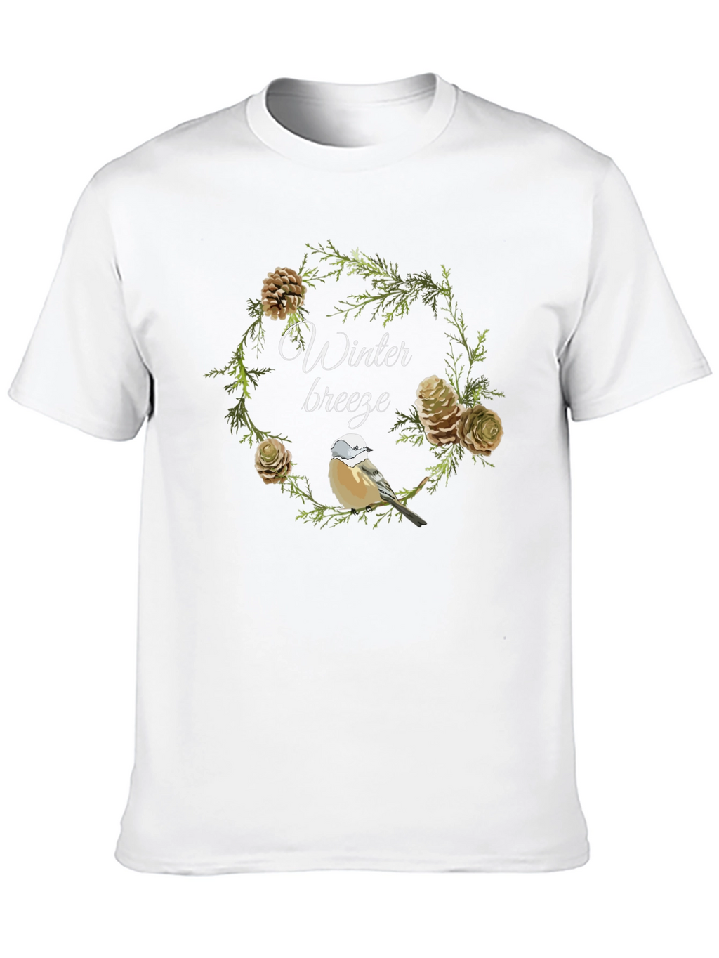 Winter Breeze Bird & Pine T-Shirt