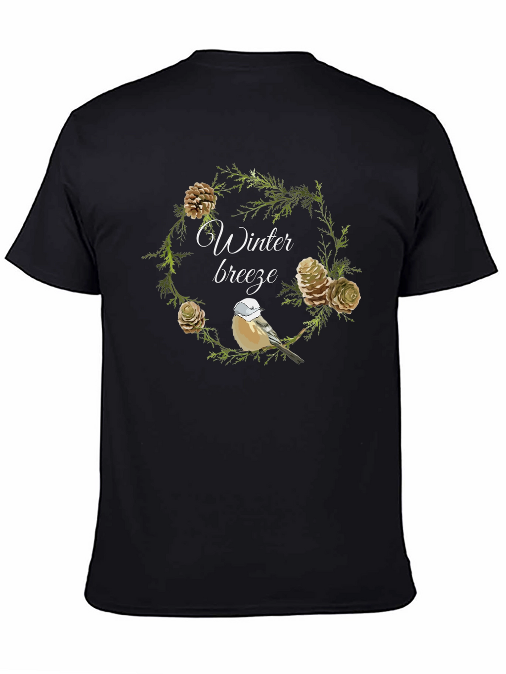 Winter Breeze Bird & Pine T-Shirt