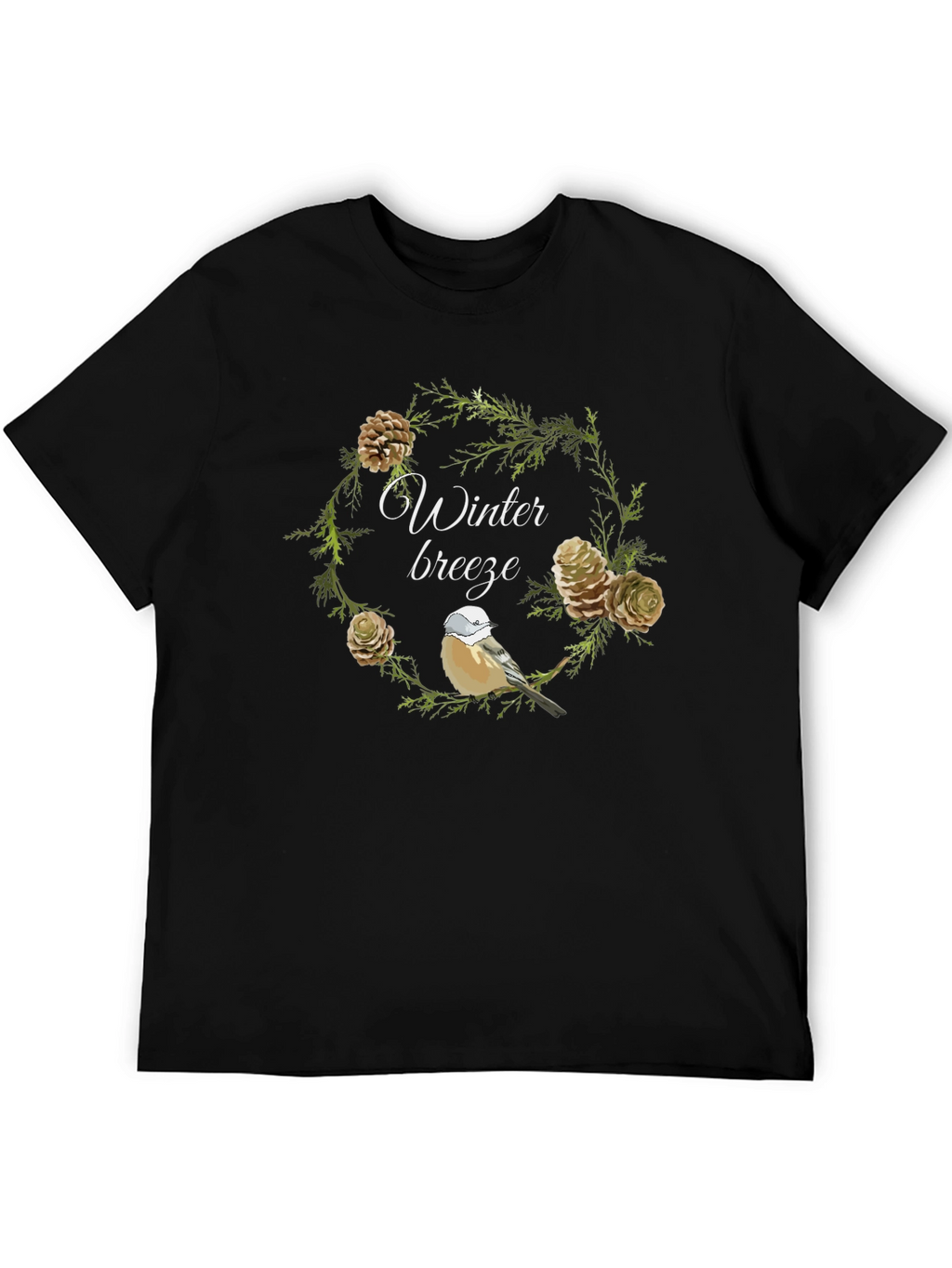 Winter Breeze Bird & Pine T-Shirt