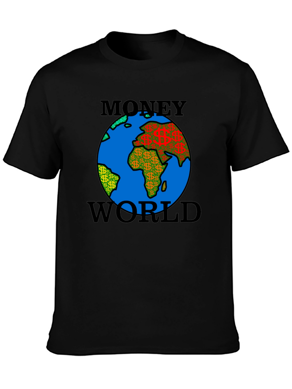 Money World Graphic Tee - Black T-Shirt
