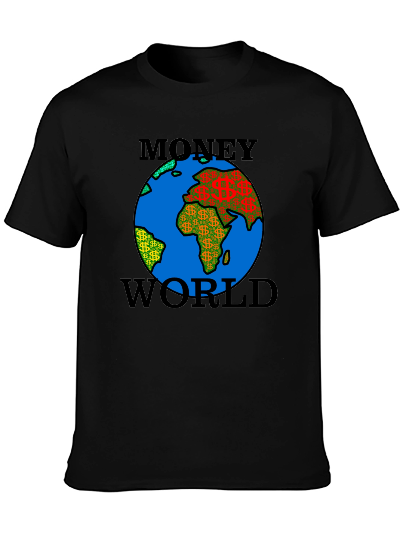 Money World Graphic Tee - Black T-Shirt