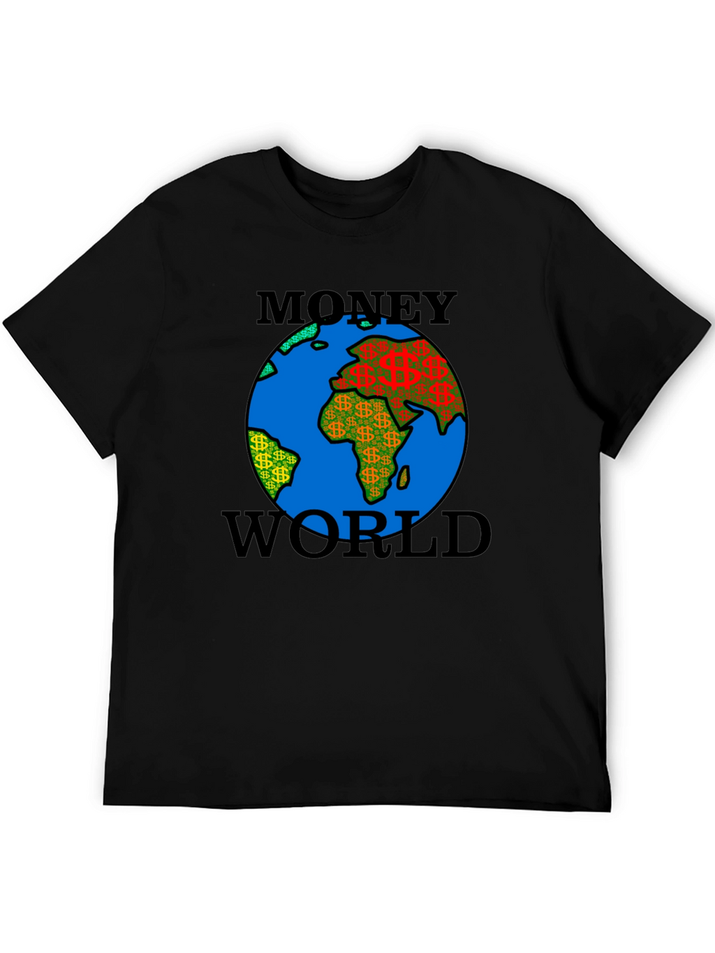 Money World Graphic Tee - Black T-Shirt