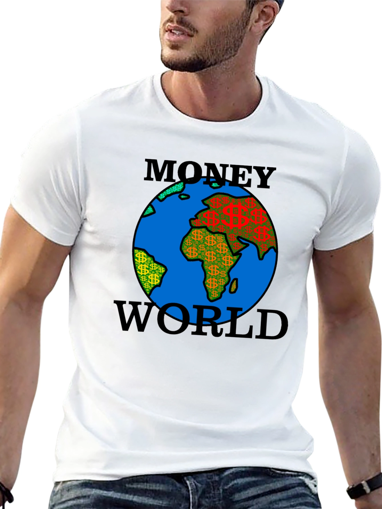 Money World Graphic Tee - Black T-Shirt