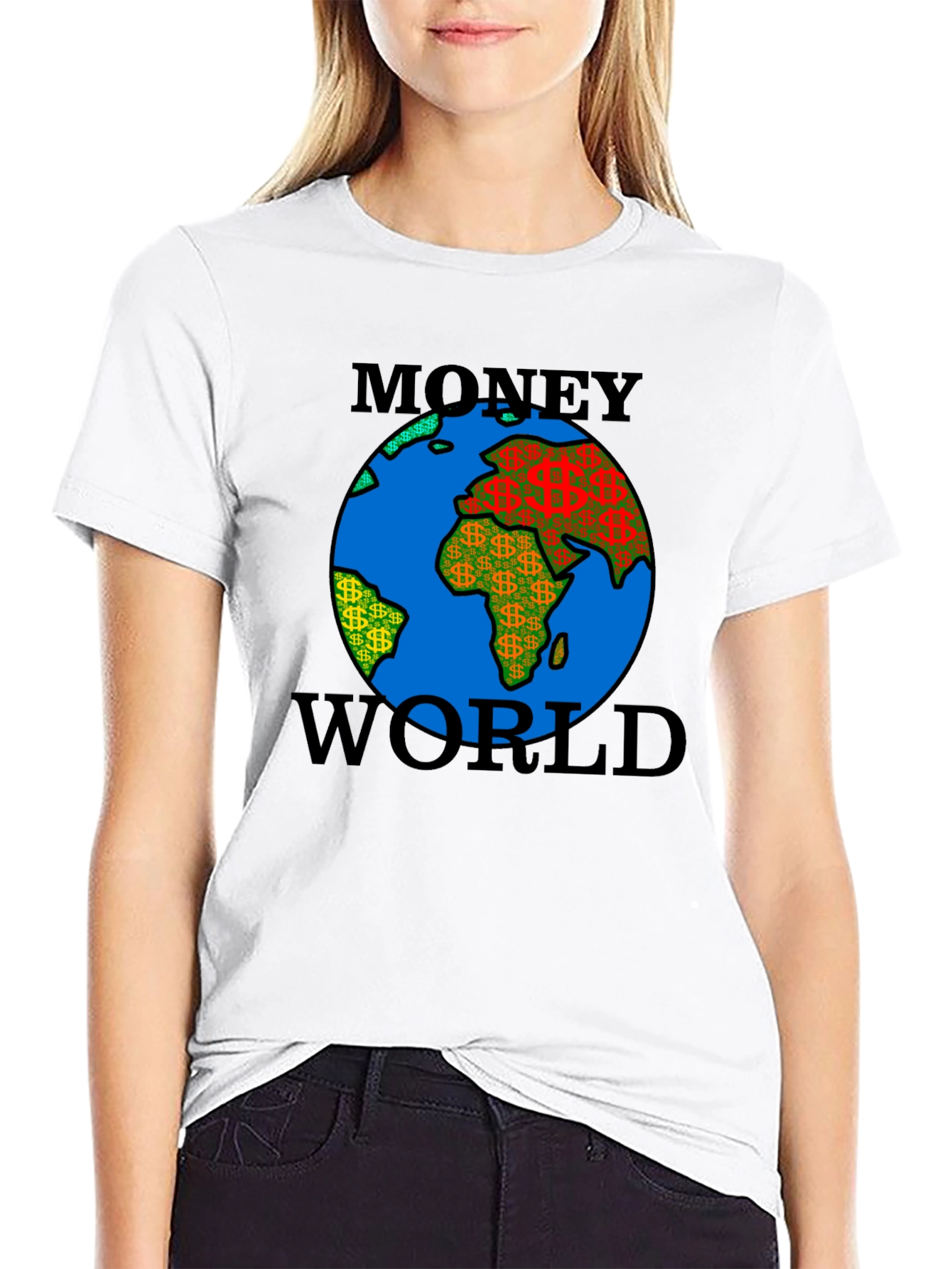 Money World Graphic Tee - Black T-Shirt