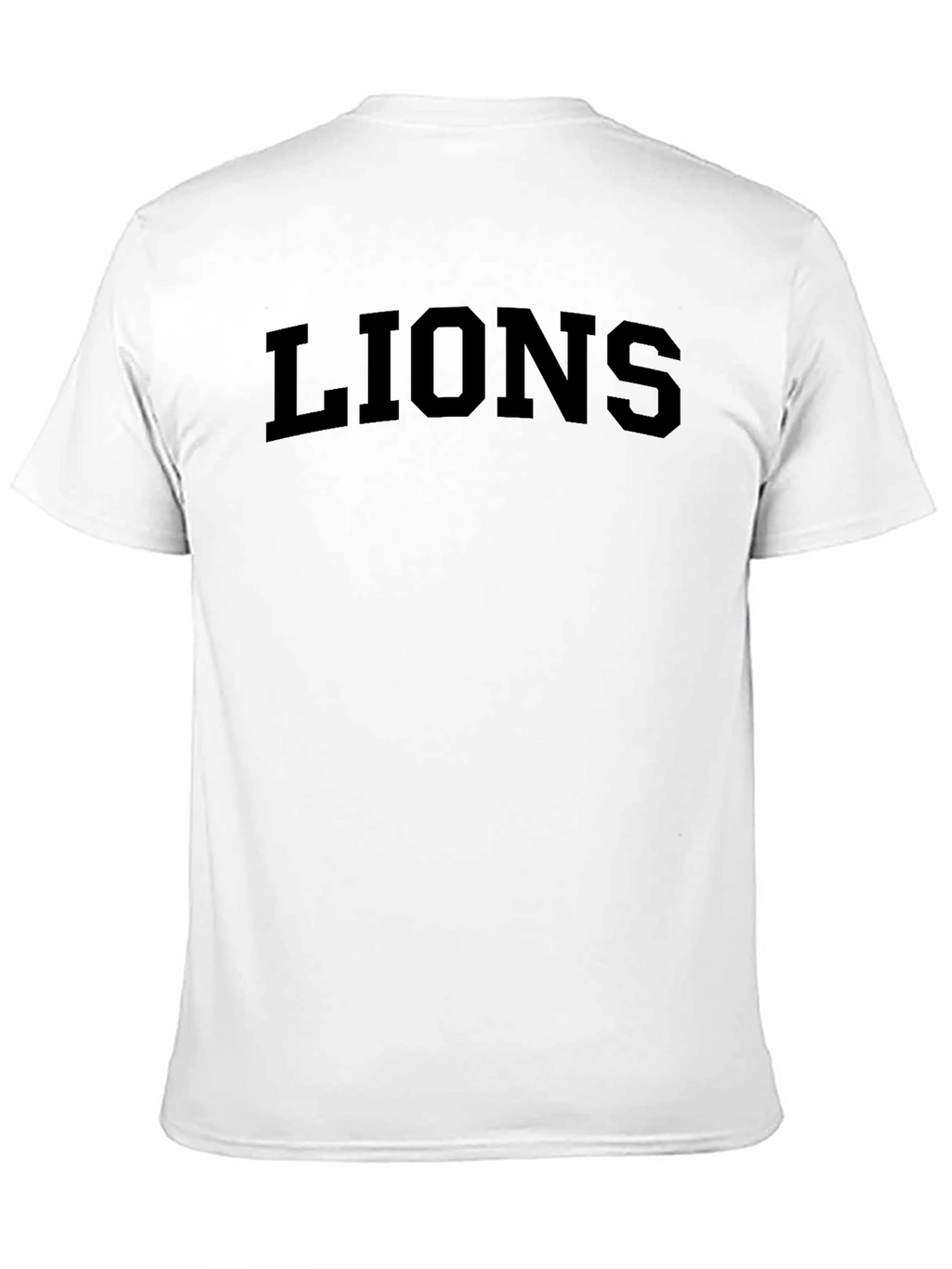 LIONS Graphic Print T-Shirt - Classic Crew Neck Tee