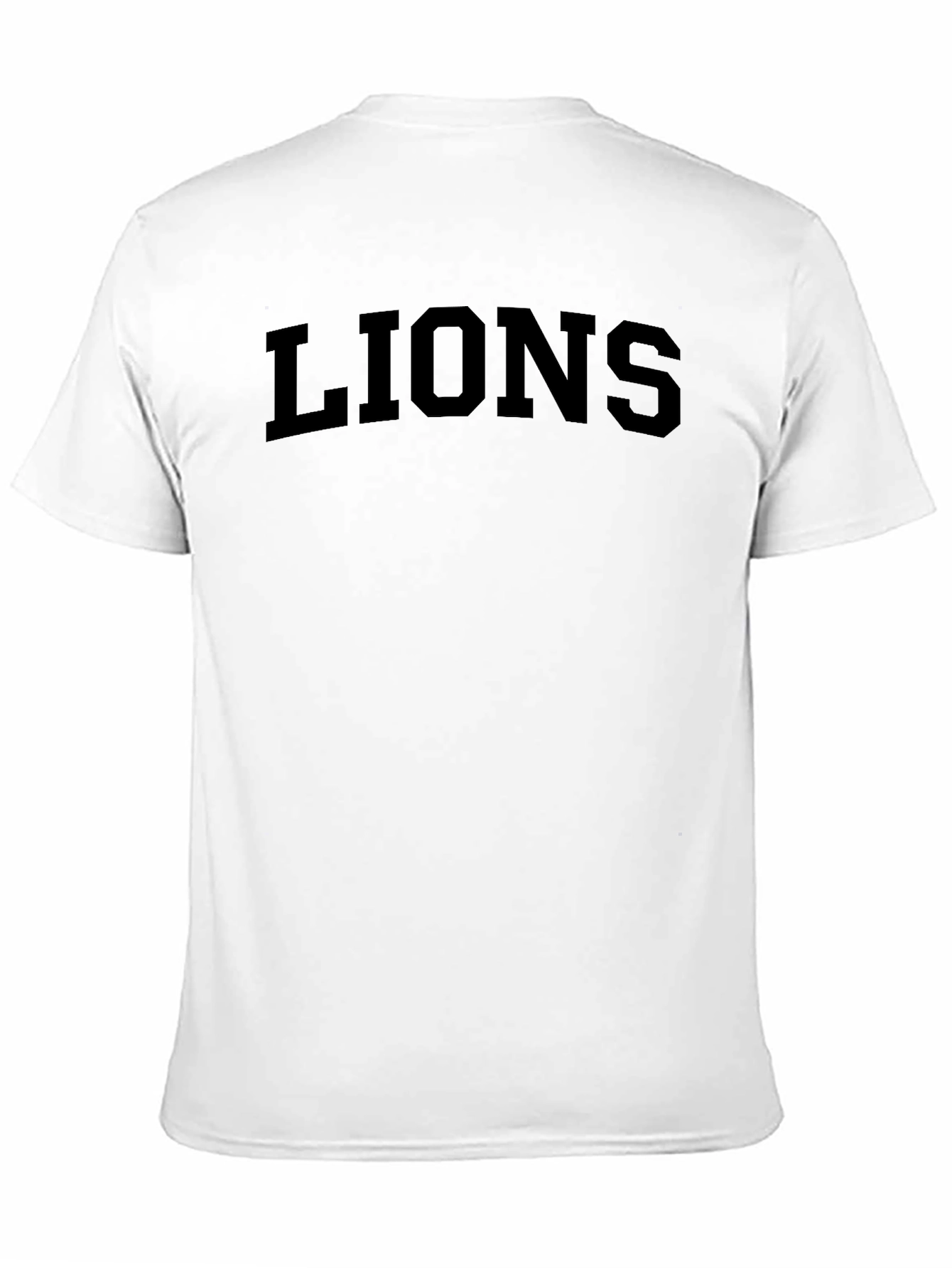 LIONS Graphic Print T-Shirt - Classic Crew Neck Tee