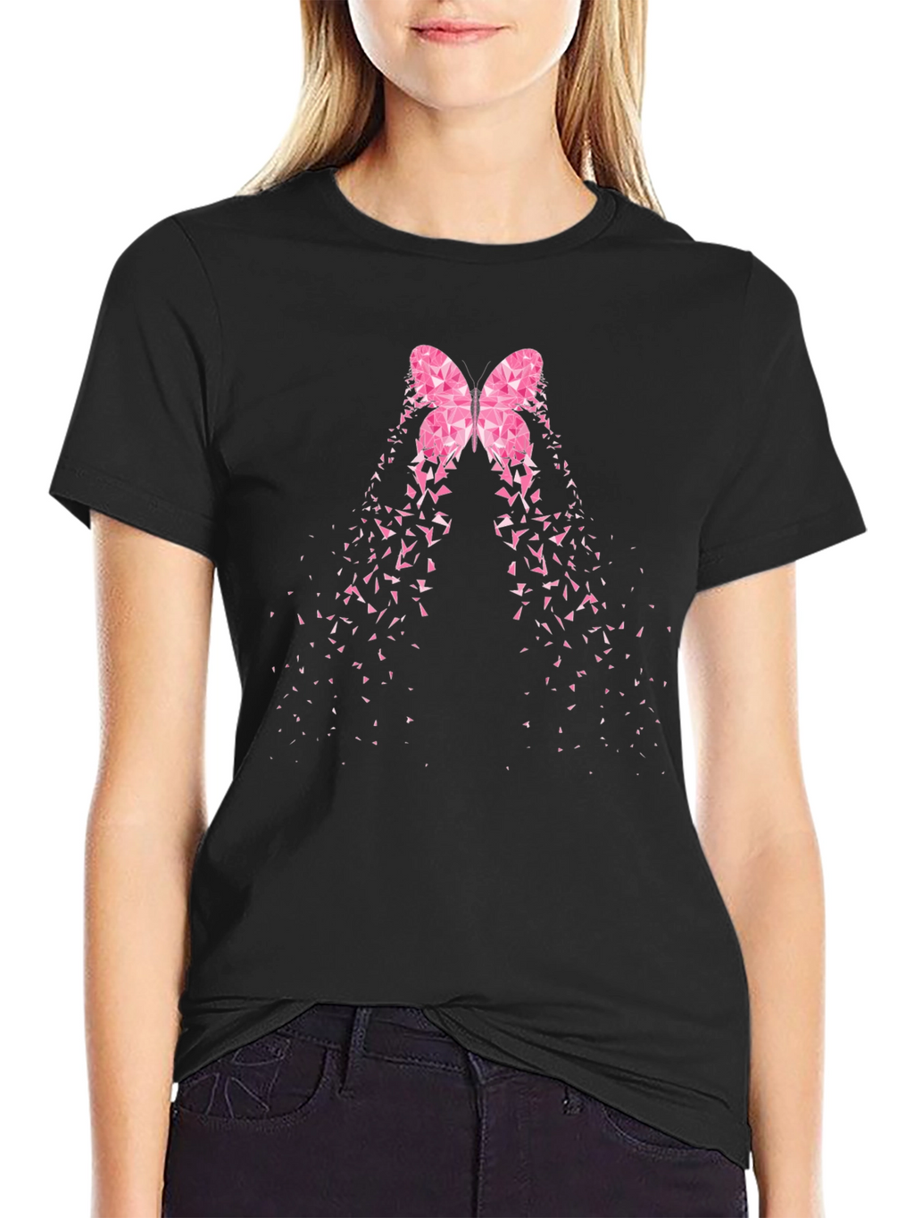 Butterfly Effect Graphic Tee - Trendy Black T-Shirt